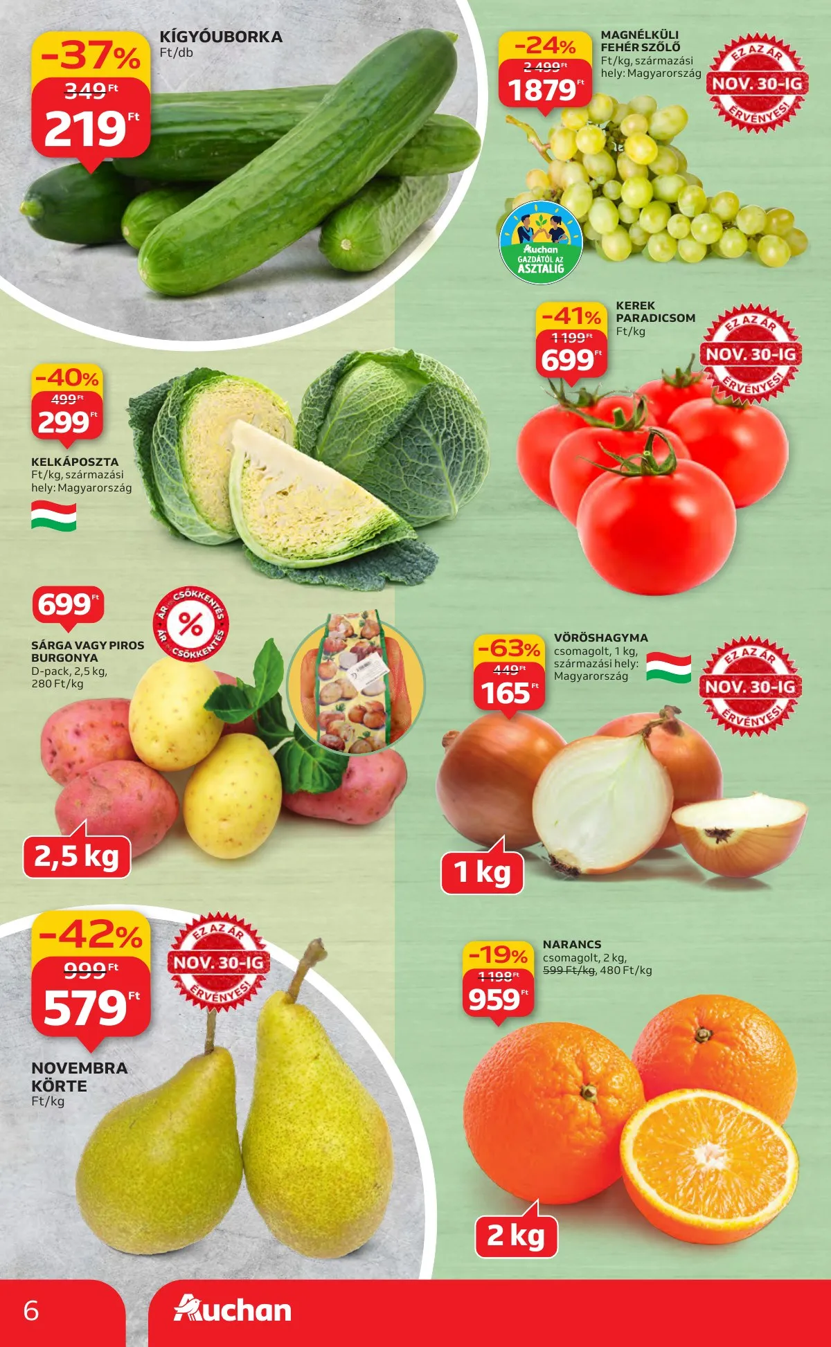 Auchan akciós újság Hipermarket 11.27–12.03 – 6. oldal