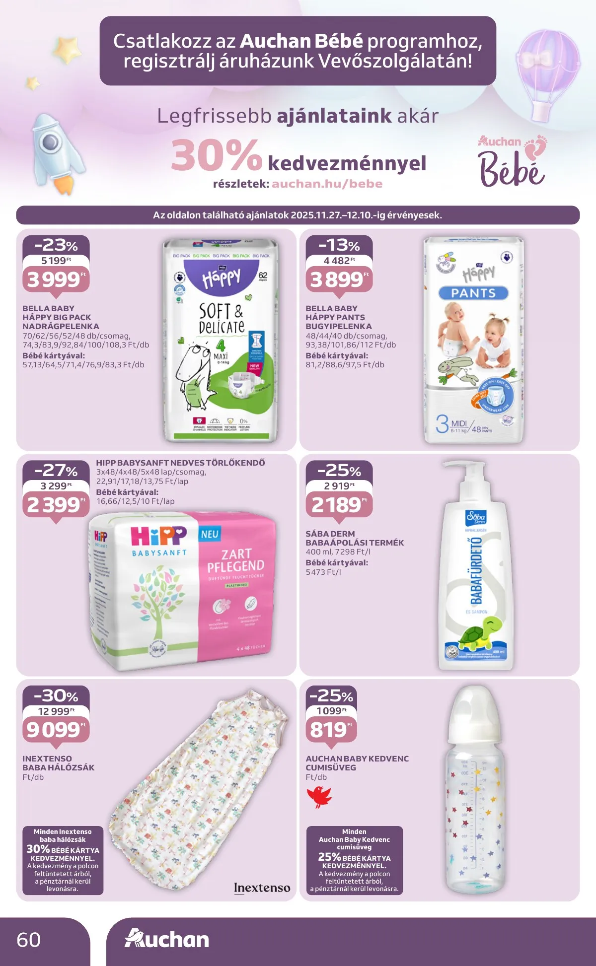 Auchan akciós újság Hipermarket 11.27–12.03 – 60. oldal