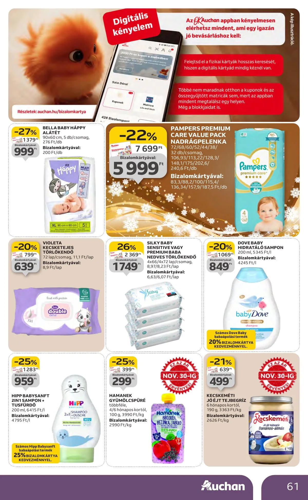 Auchan akciós újság Hipermarket 11.27–12.03 – 61. oldal