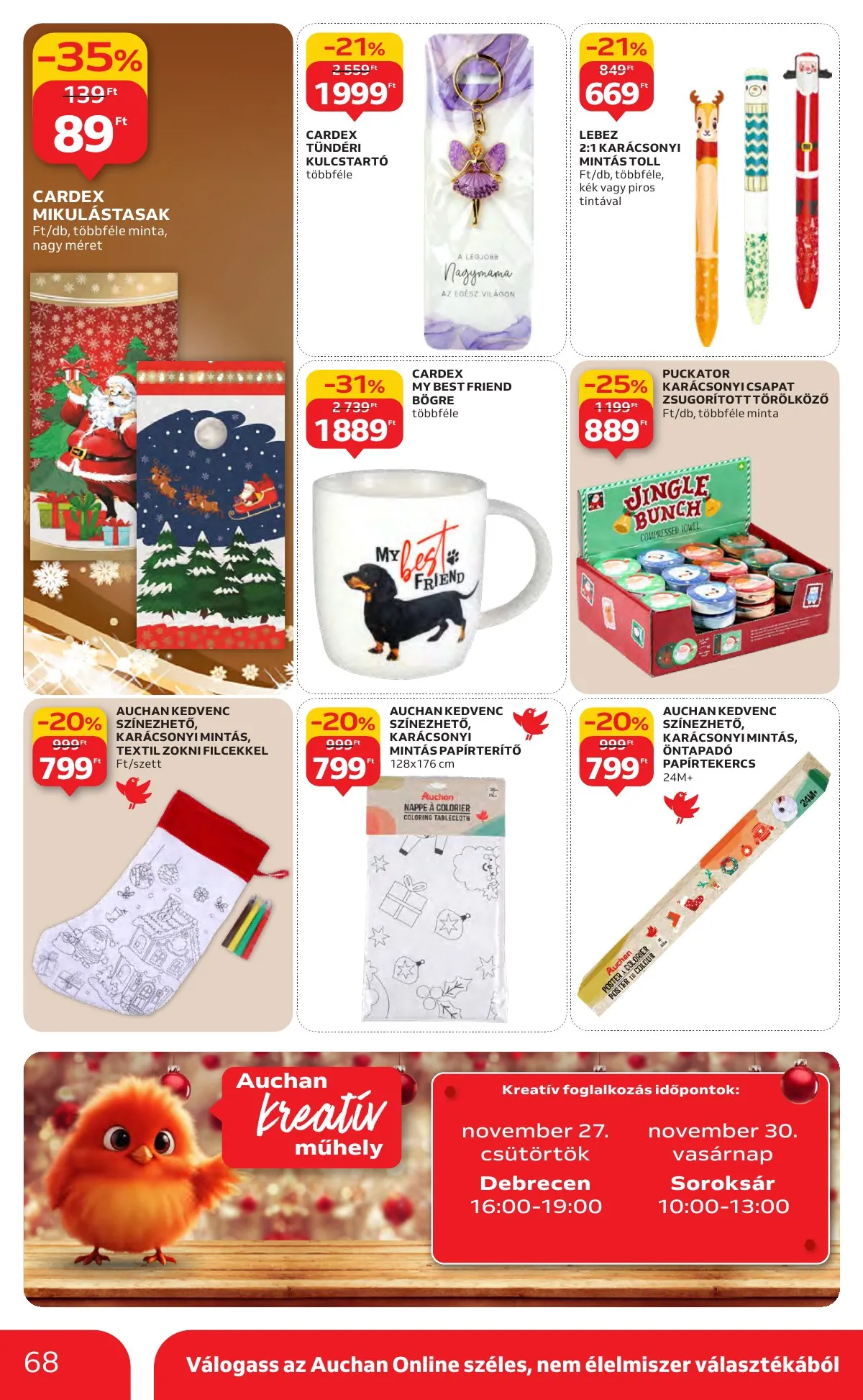 Auchan akciós újság Hipermarket 11.27–12.03 – 68. oldal