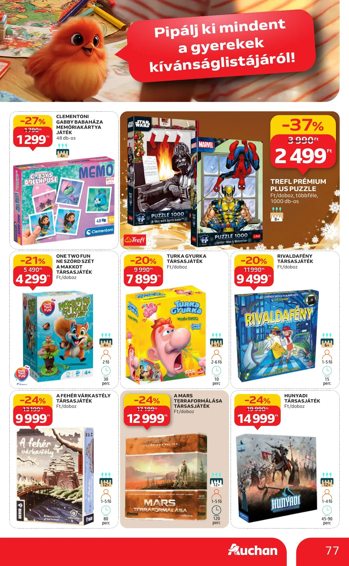 Auchan akciós újság Hipermarket 11.27–12.03 – 77. oldal