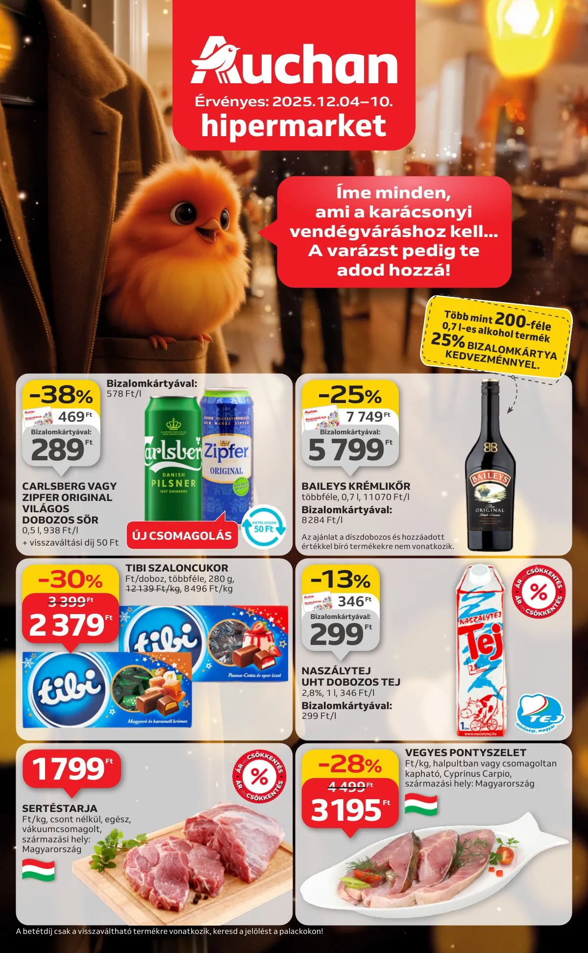 Auchan akciós újság Hipermarket 12.04–12.10