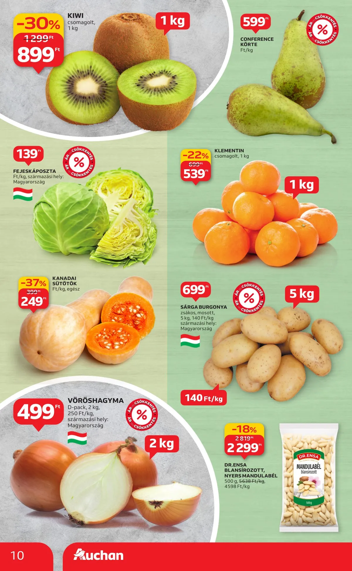 Auchan akciós újság Hipermarket 12.04–12.10 – 10. oldal