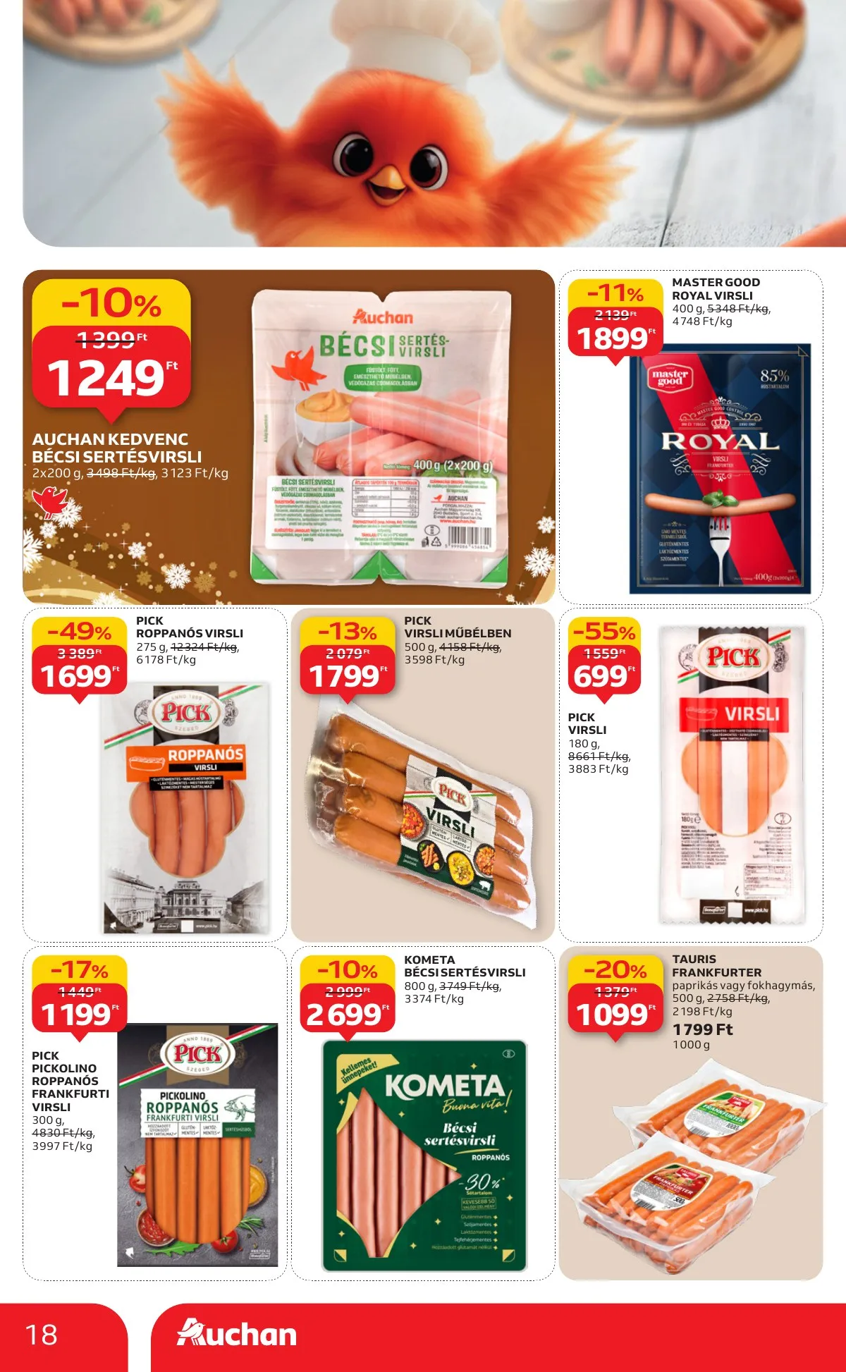Auchan akciós újság Hipermarket 12.04–12.10 – 18. oldal