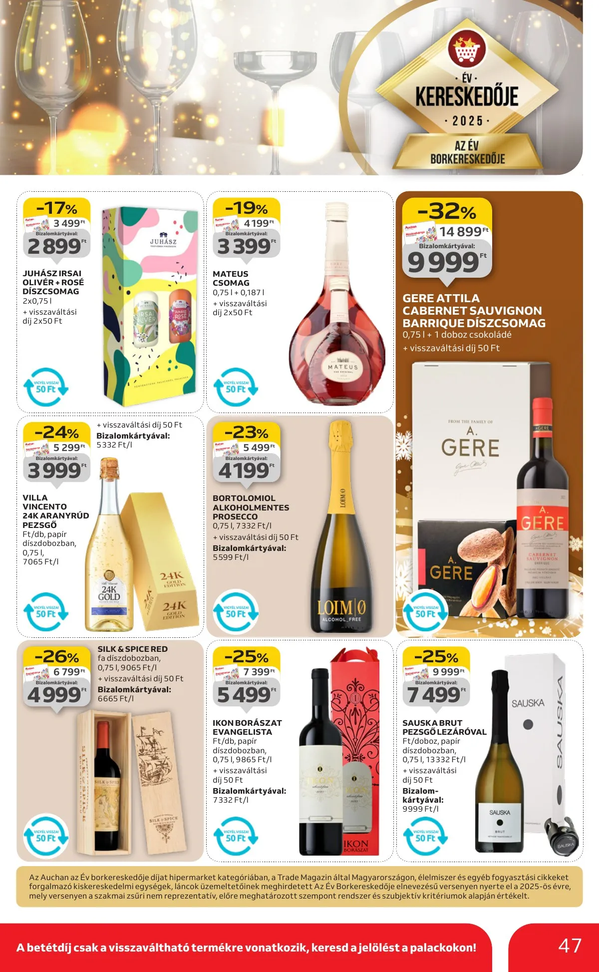 Auchan akciós újság Hipermarket 12.04–12.10 – 47. oldal