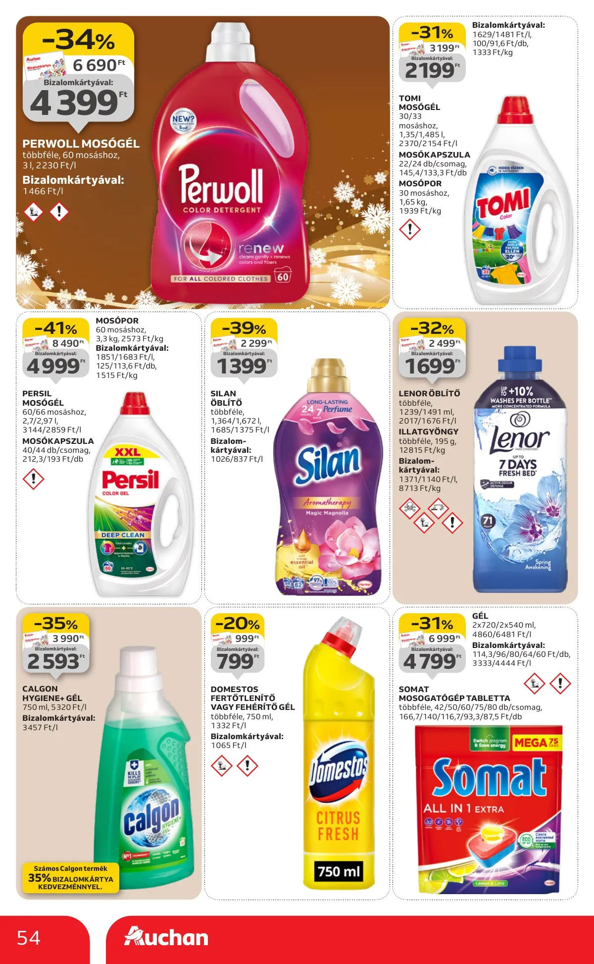 Auchan akciós újság Hipermarket 12.04–12.10 – 54. oldal