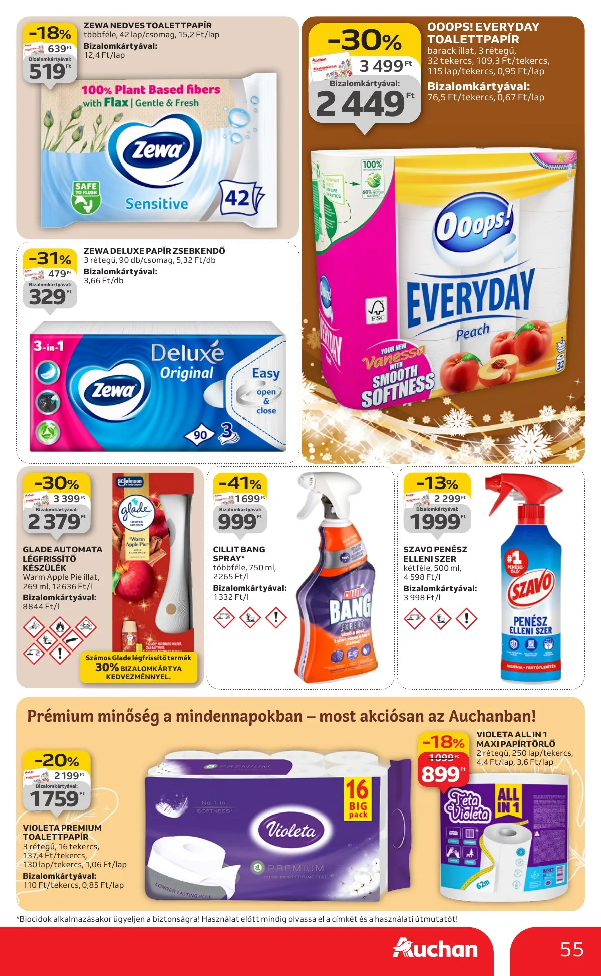 Auchan akciós újság Hipermarket 12.04–12.10 – 55. oldal