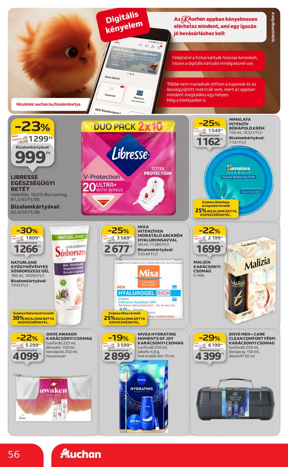 Auchan akciós újság Hipermarket 12.04–12.10 – 56. oldal