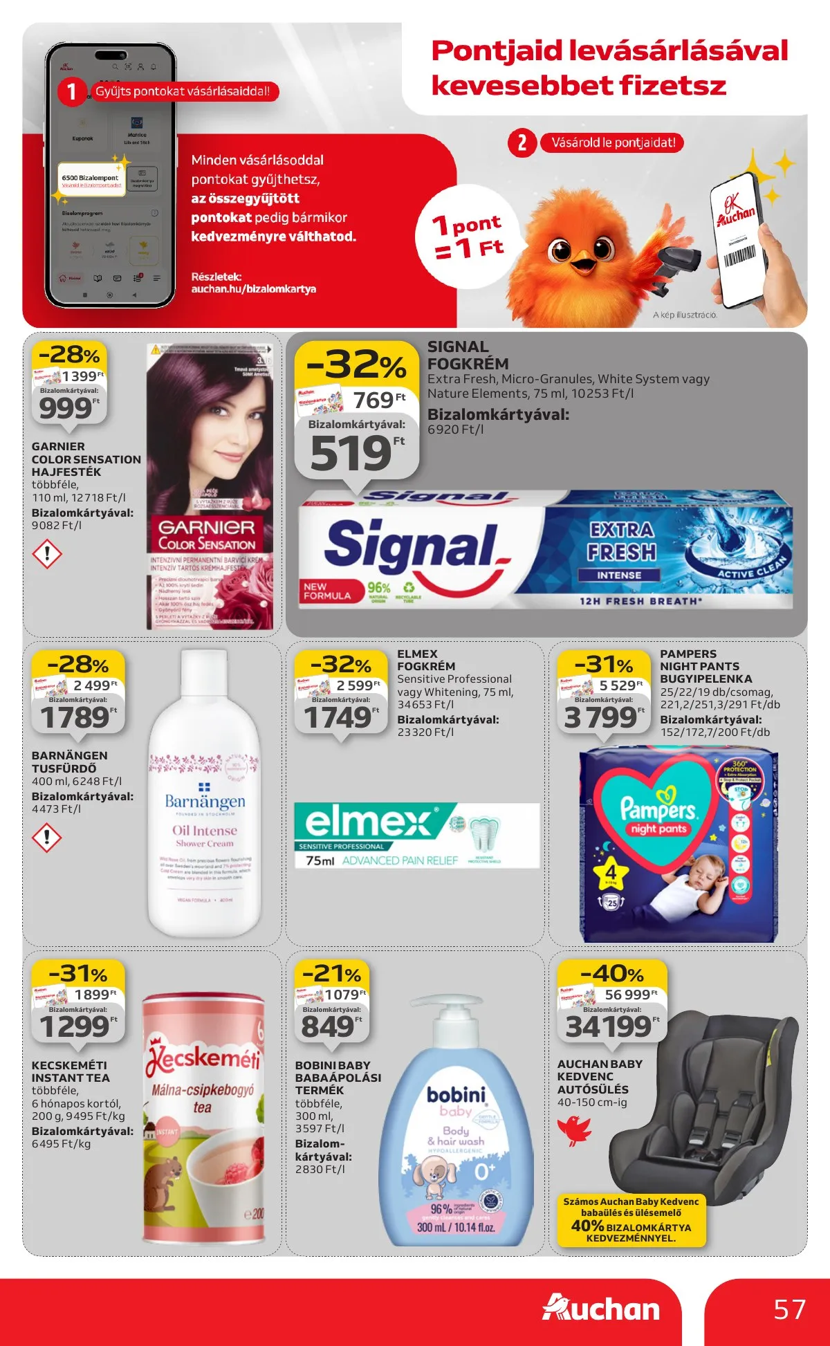 Auchan akciós újság Hipermarket 12.04–12.10 – 57. oldal