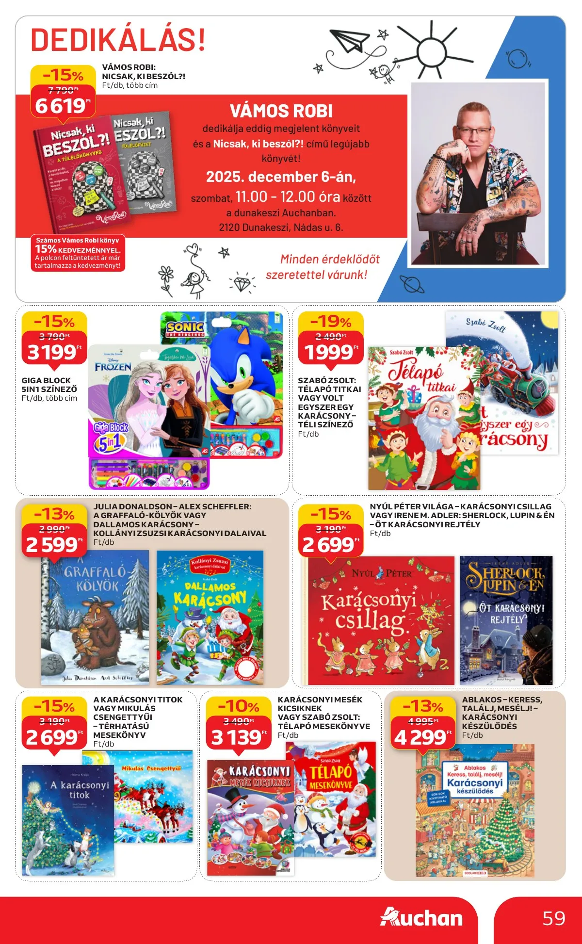 Auchan akciós újság Hipermarket 12.04–12.10 – 59. oldal
