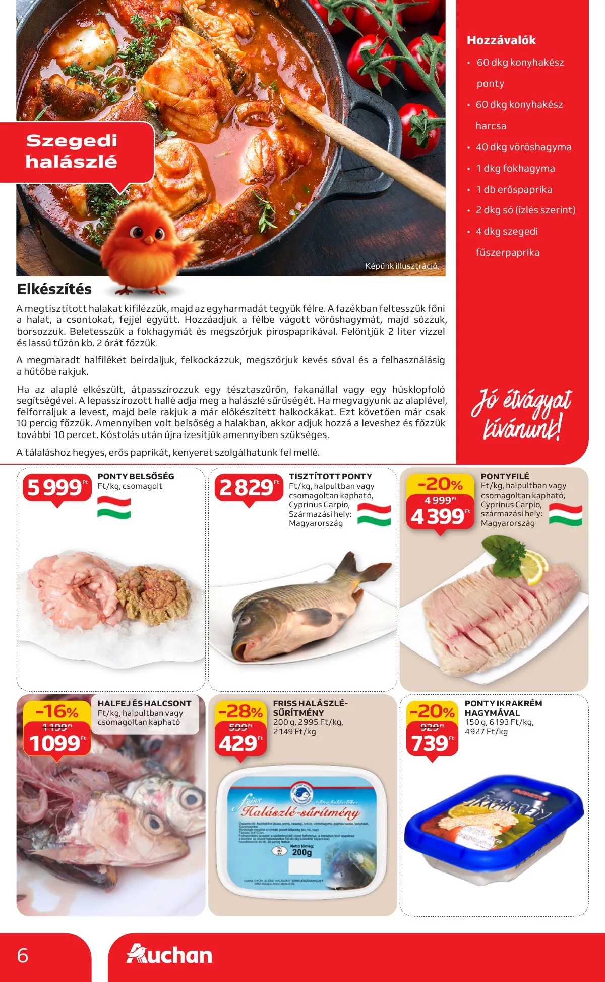 Auchan akciós újság Hipermarket 12.04–12.10 – 6. oldal