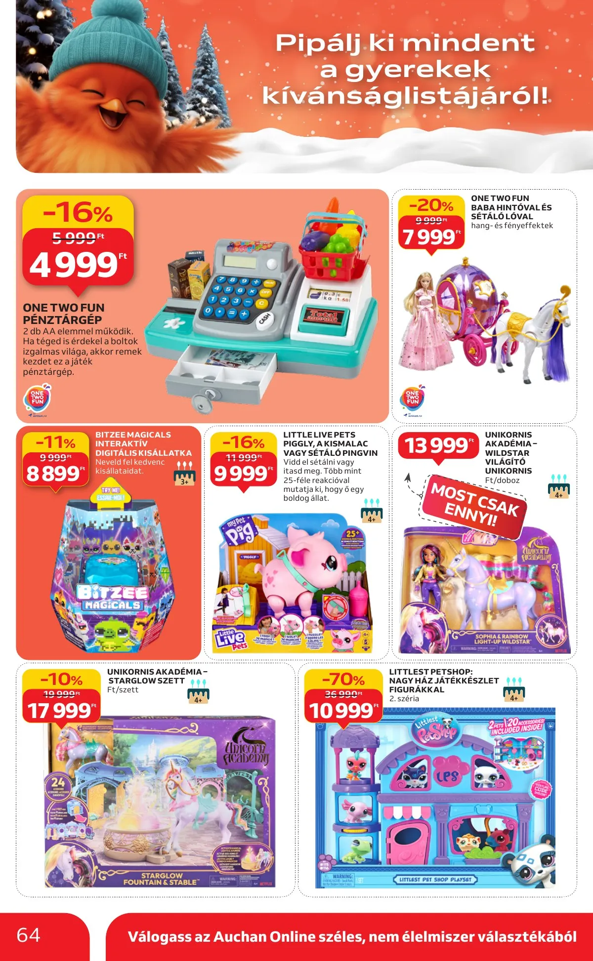 Auchan akciós újság Hipermarket 12.04–12.10 – 64. oldal