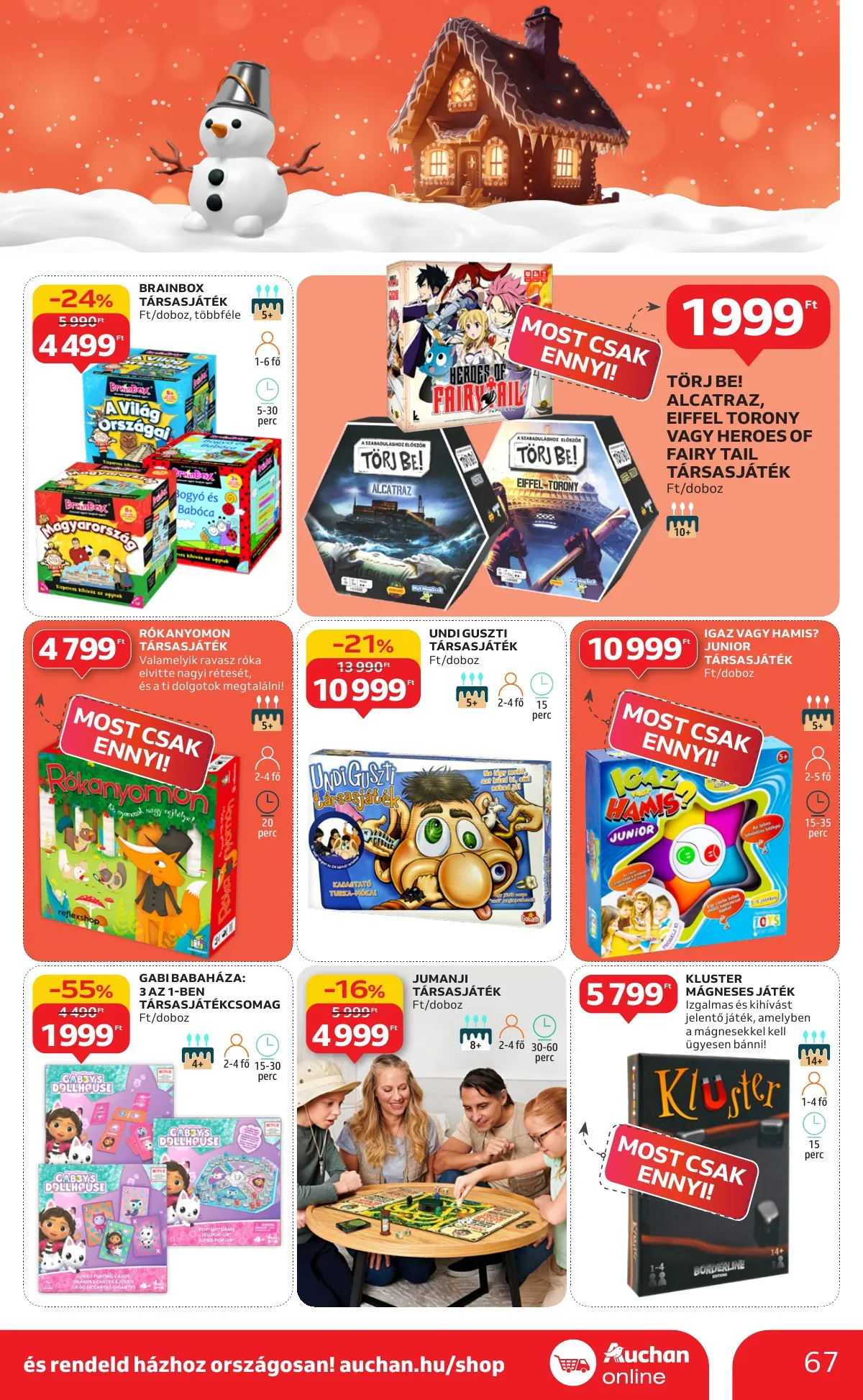 Auchan akciós újság Hipermarket 12.04–12.10 – 67. oldal