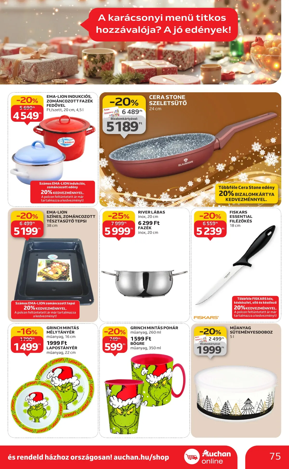 Auchan akciós újság Hipermarket 12.04–12.10 – 75. oldal
