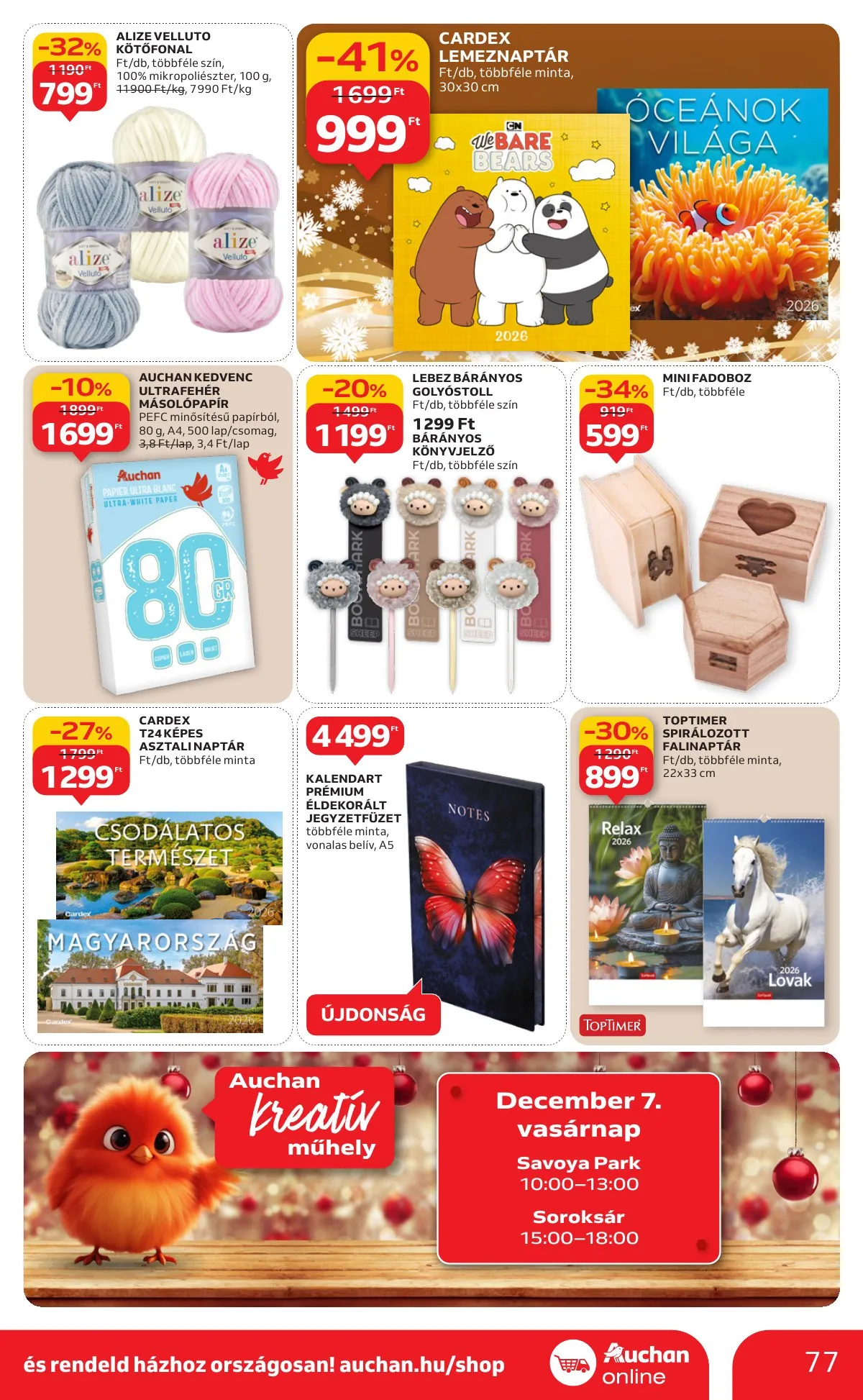 Auchan akciós újság Hipermarket 12.04–12.10 – 77. oldal