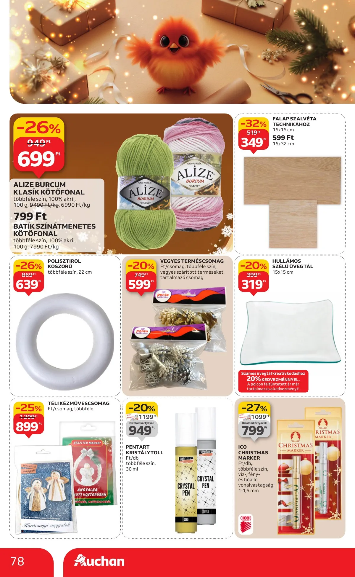 Auchan akciós újság Hipermarket 12.04–12.10 – 78. oldal