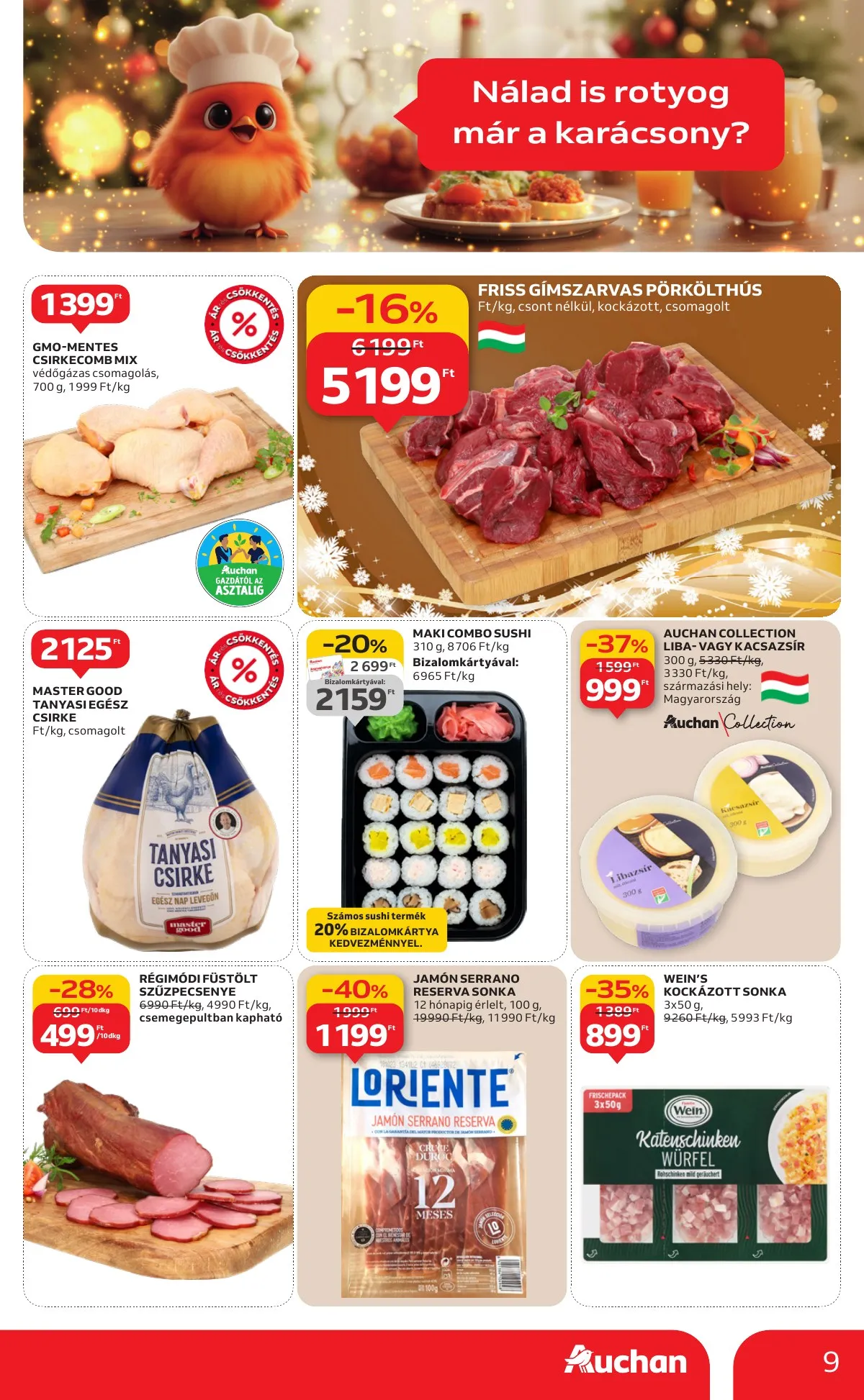 Auchan akciós újság Hipermarket 12.04–12.10 – 9. oldal