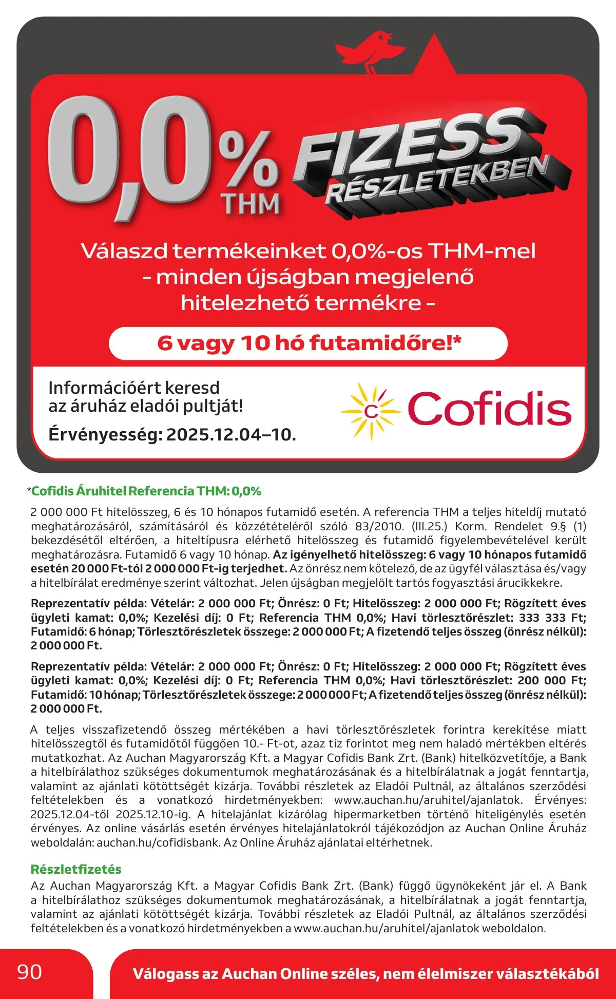 Auchan akciós újság Hipermarket 12.04–12.10 – 90. oldal