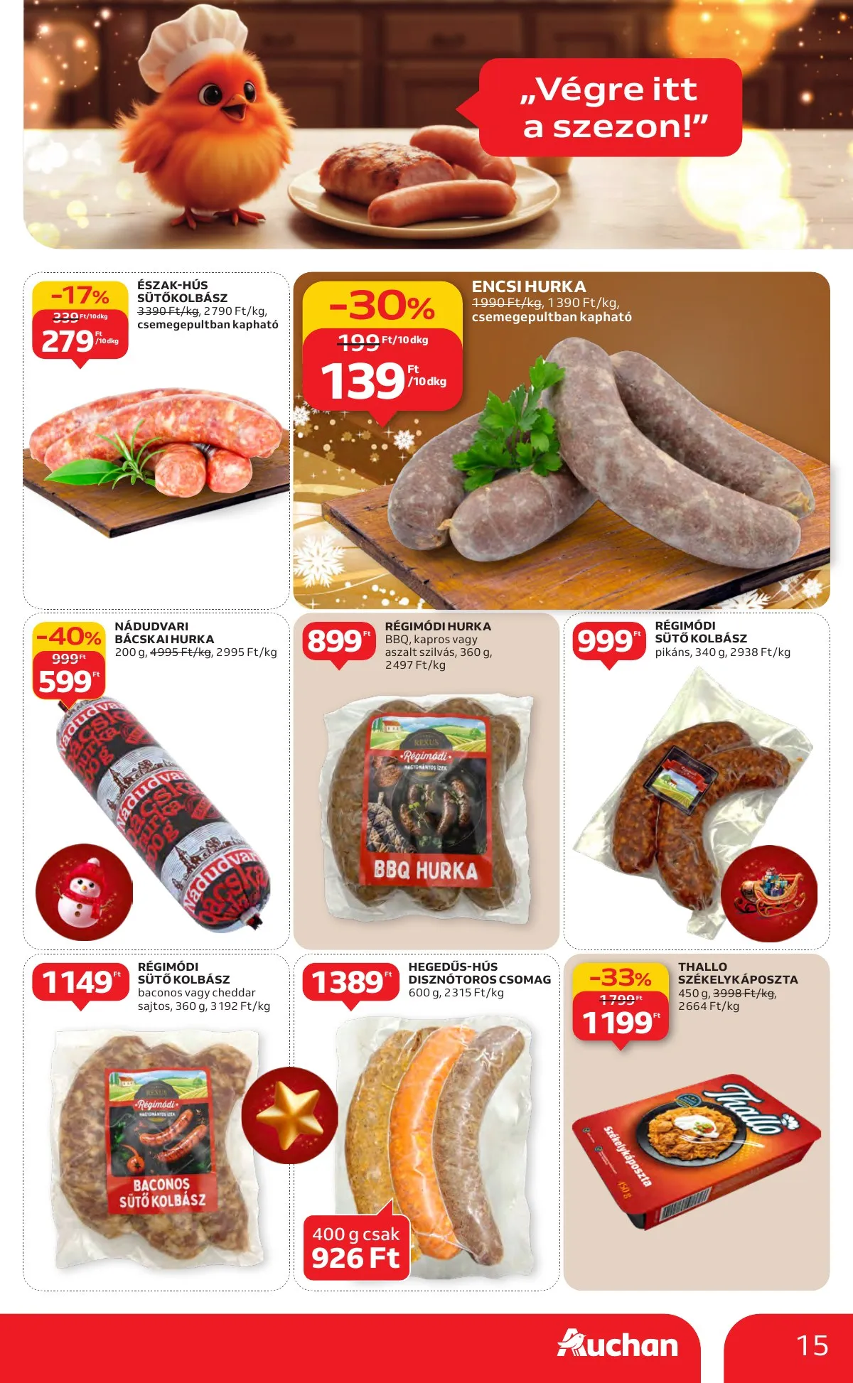 Auchan akciós újság Hipermarket 12.11–12.17 – 15. oldal