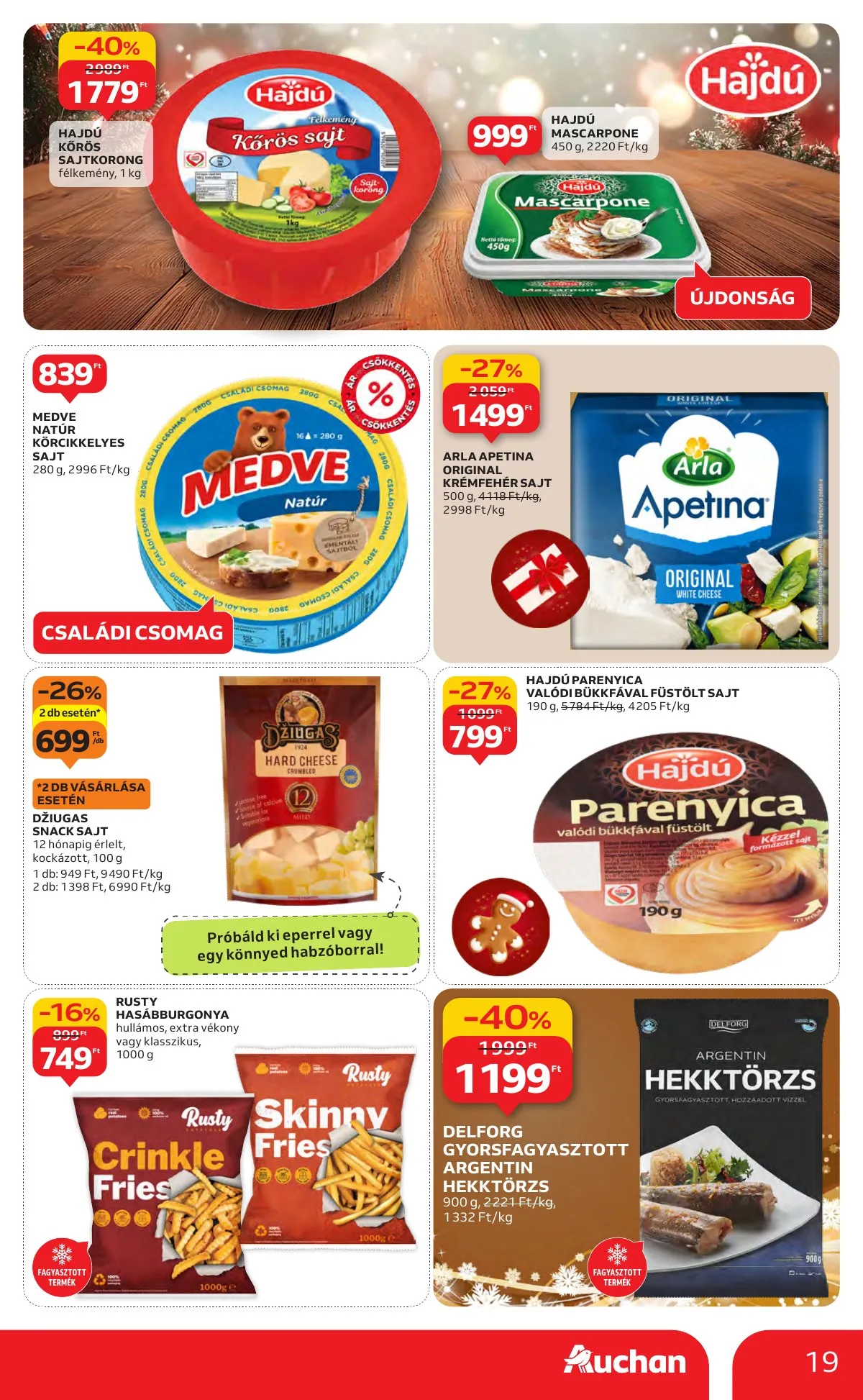 Auchan akciós újság Hipermarket 12.11–12.17 – 19. oldal