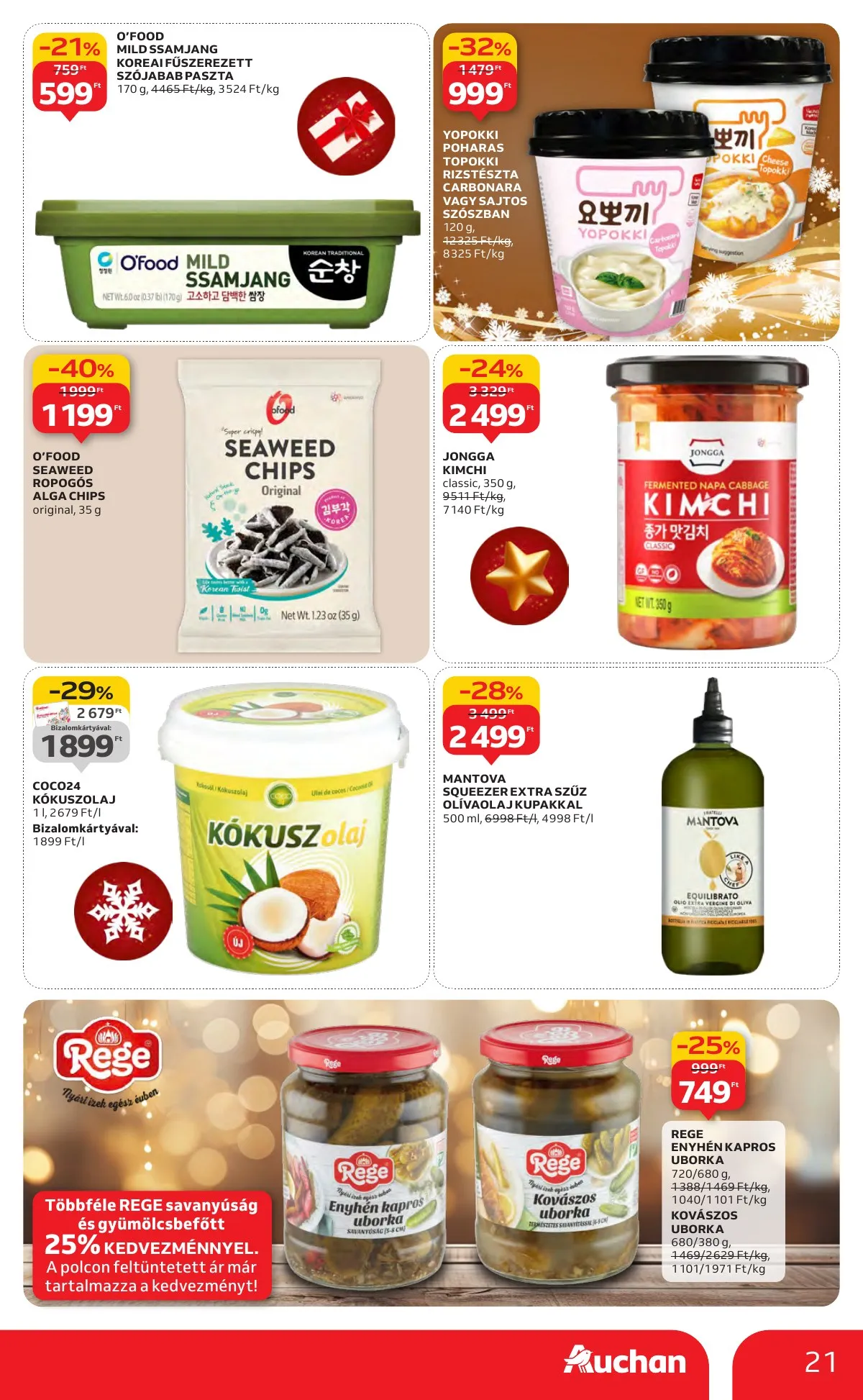 Auchan akciós újság Hipermarket 12.11–12.17 – 21. oldal