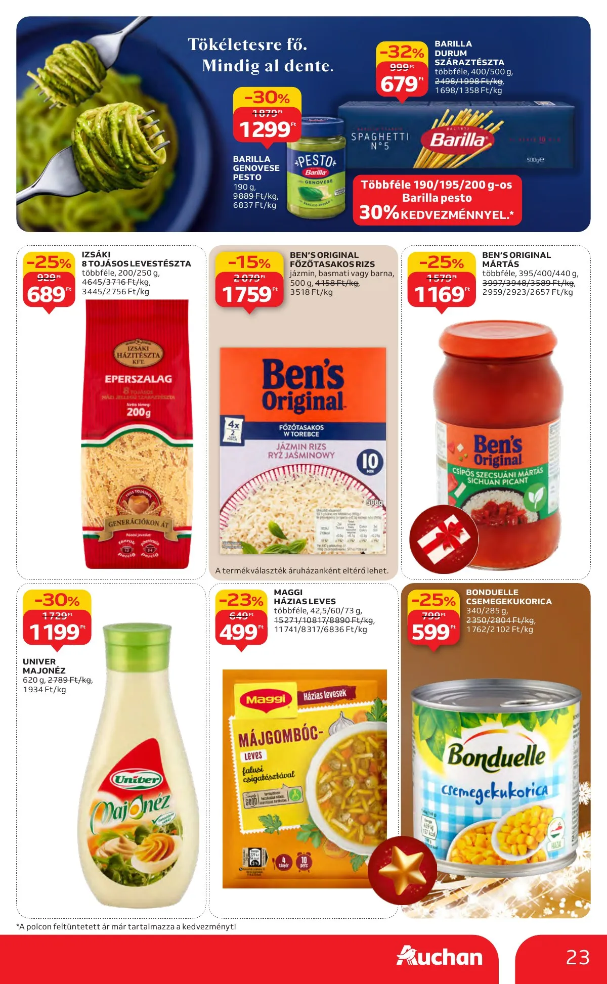Auchan akciós újság Hipermarket 12.11–12.17 – 23. oldal