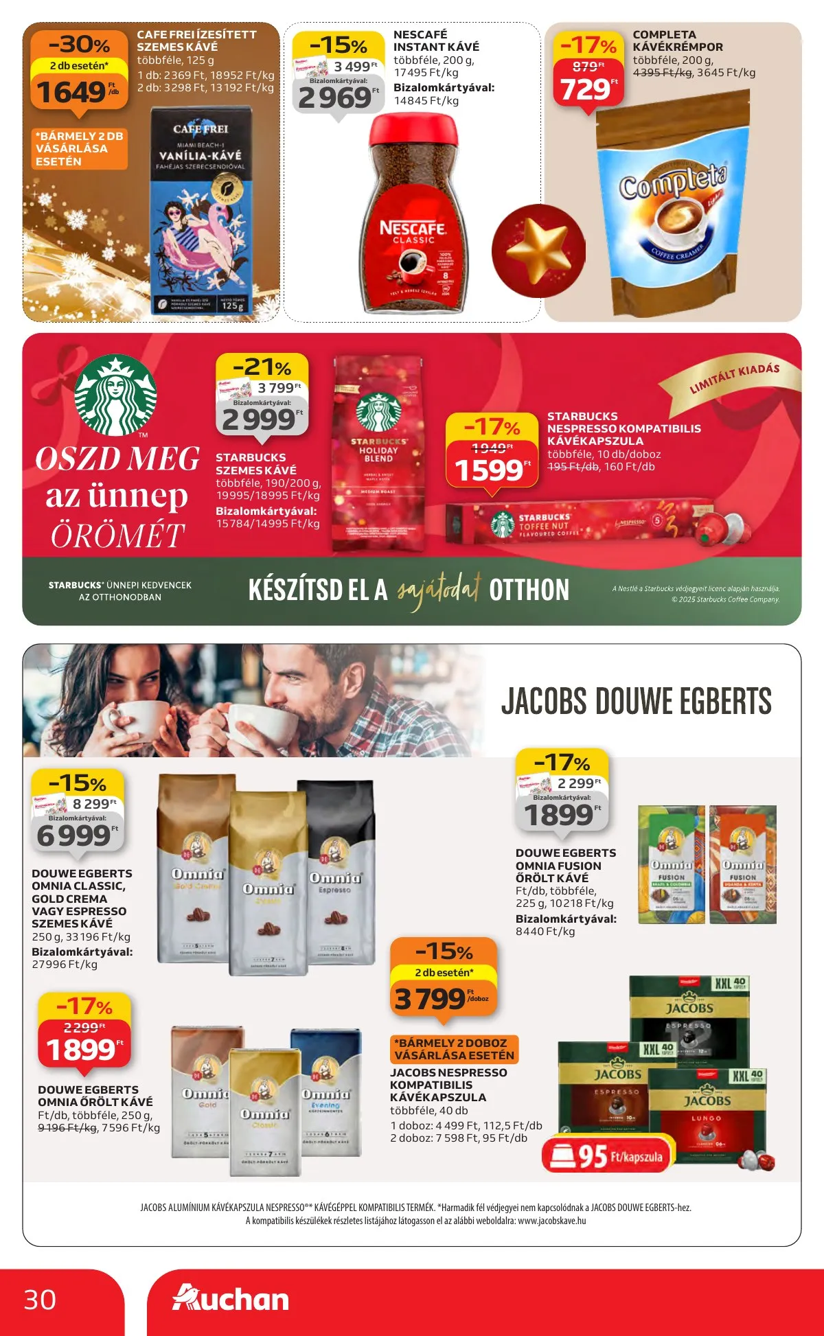 Auchan akciós újság Hipermarket 12.11–12.17 – 30. oldal