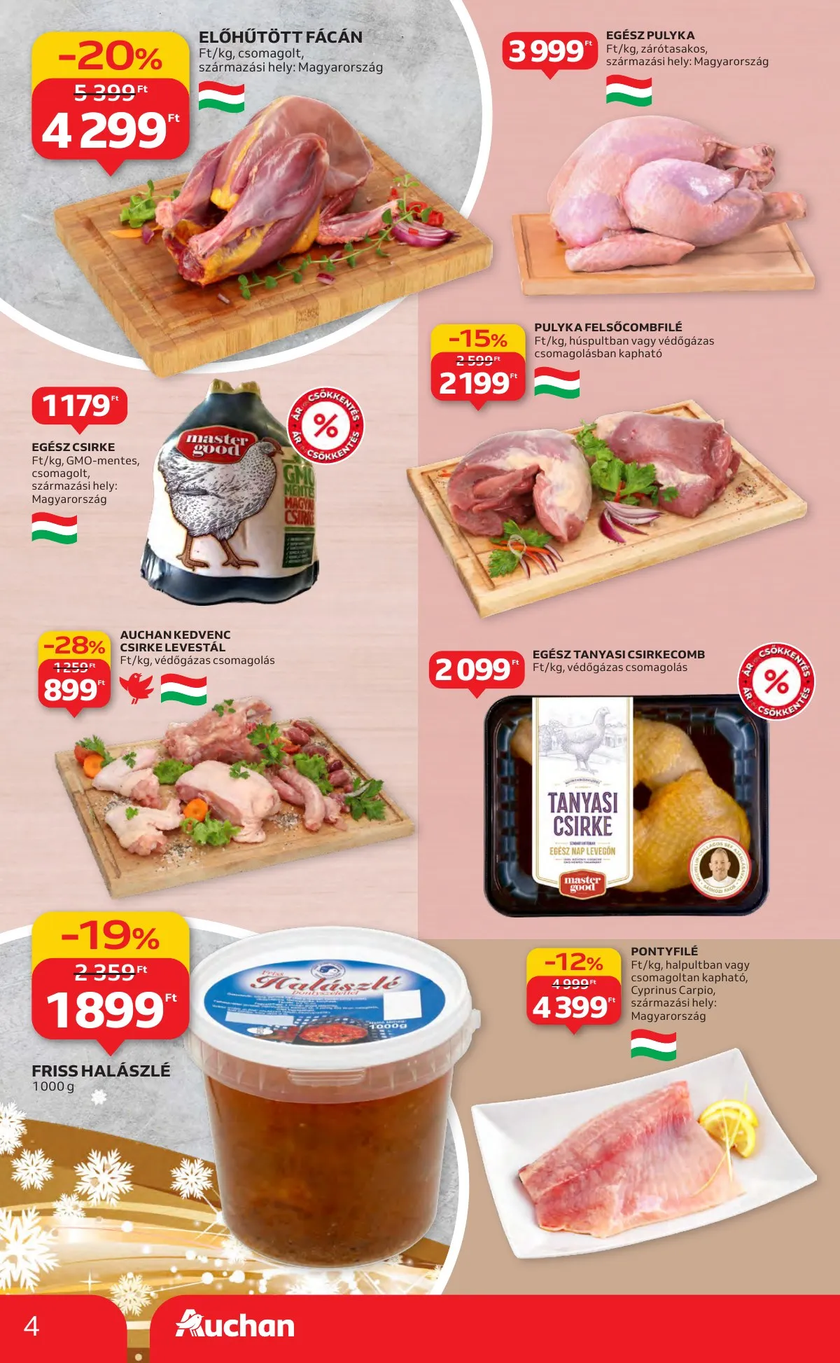 Auchan akciós újság Hipermarket 12.11–12.17 – 4. oldal