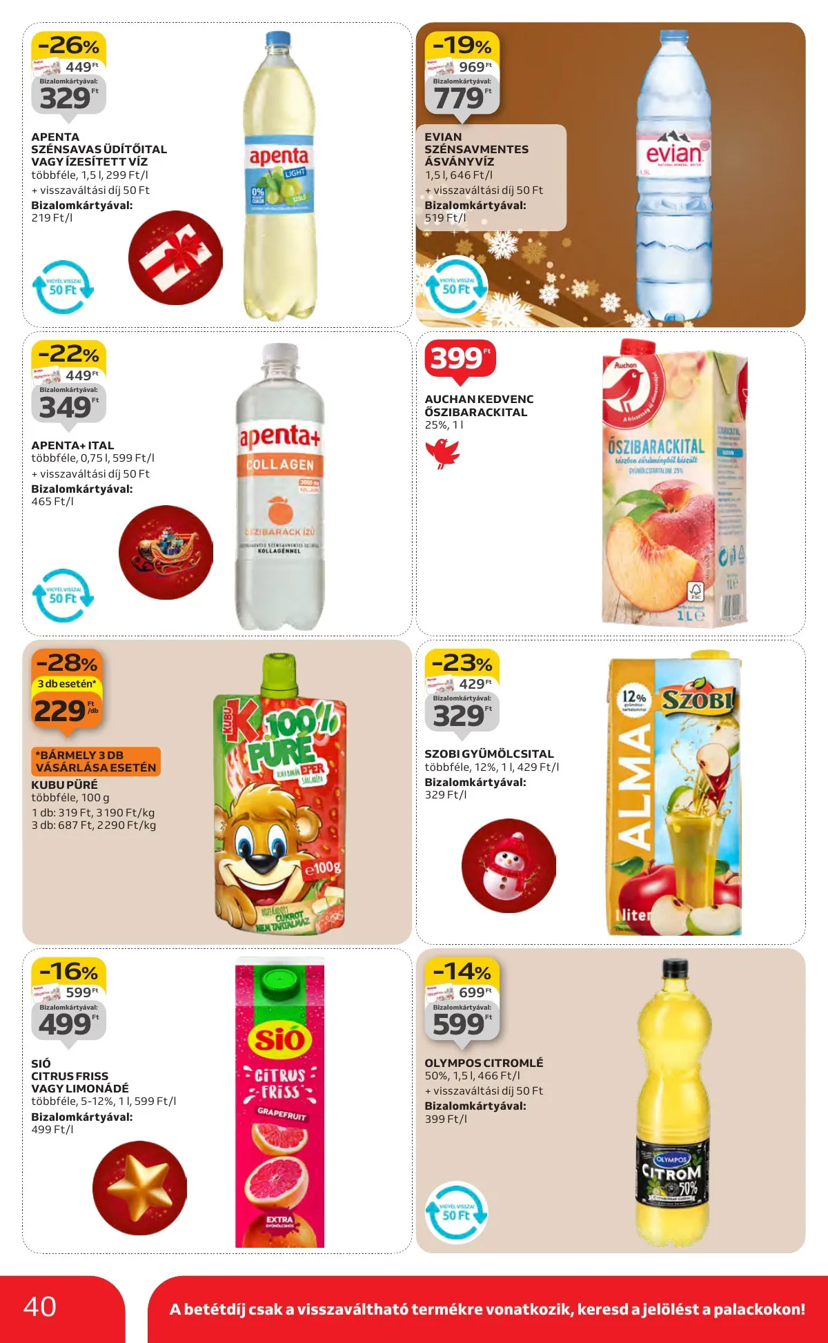 Auchan akciós újság Hipermarket 12.11–12.17 – 40. oldal