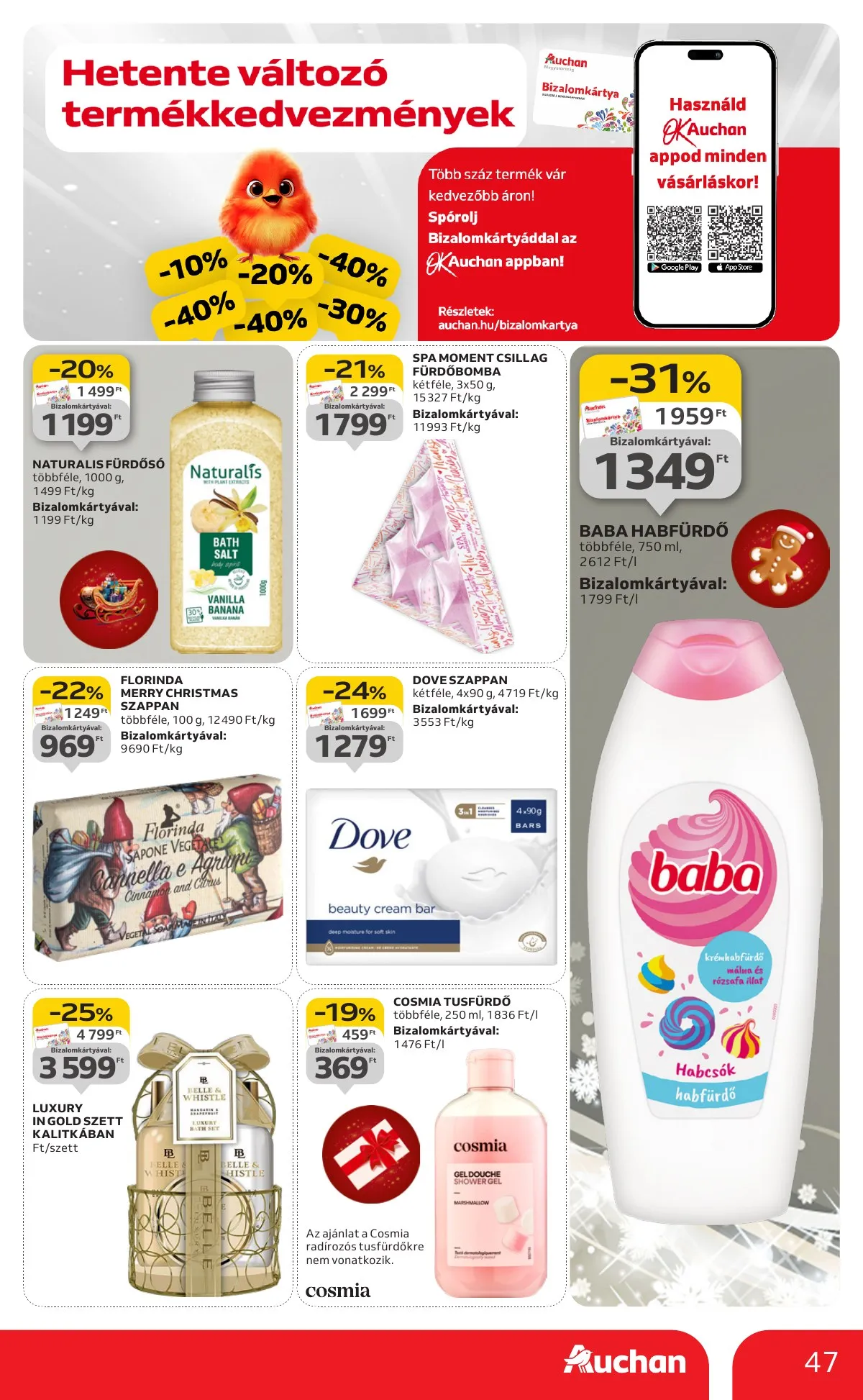 Auchan akciós újság Hipermarket 12.11–12.17 – 47. oldal