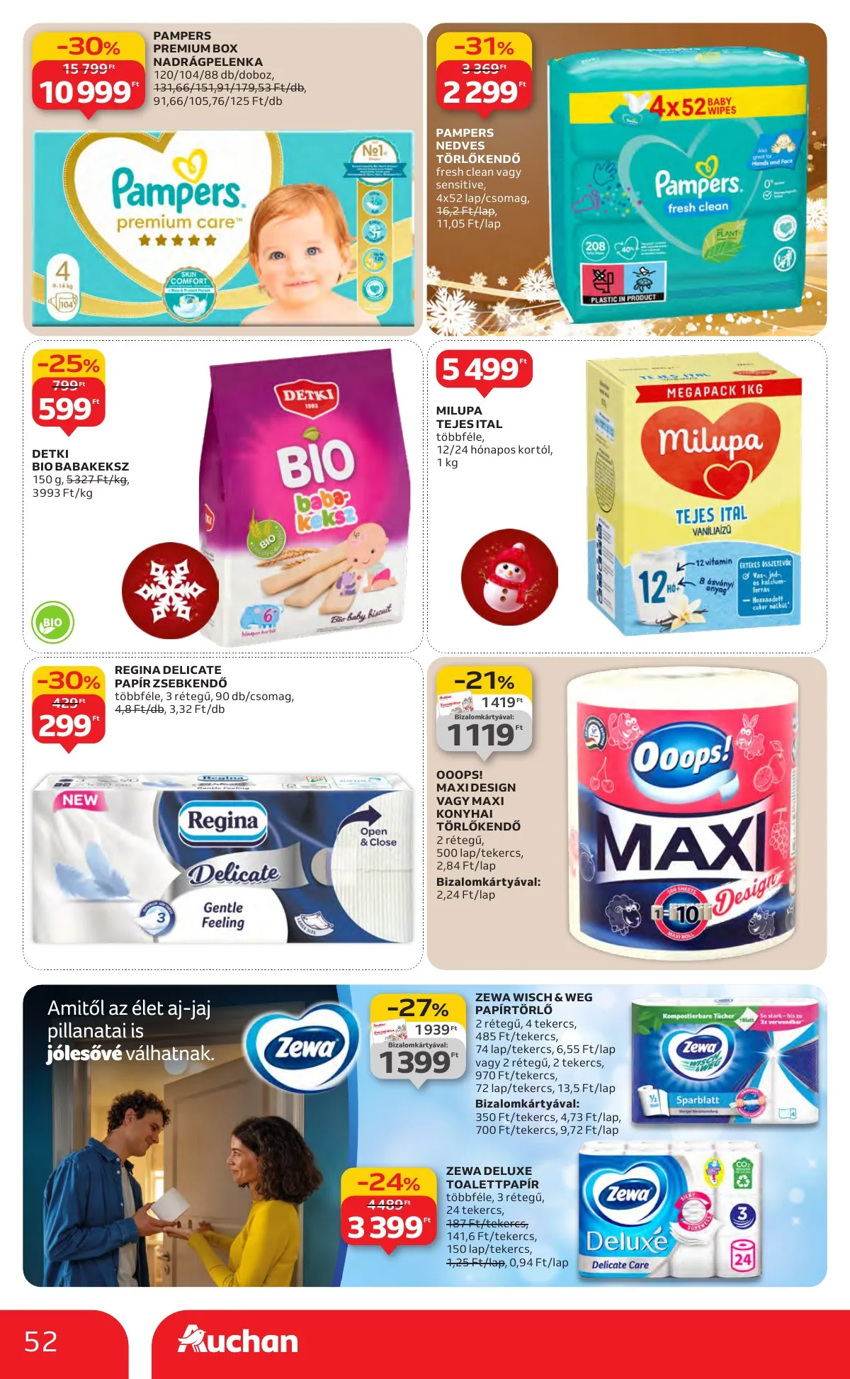 Auchan akciós újság Hipermarket 12.11–12.17 – 52. oldal