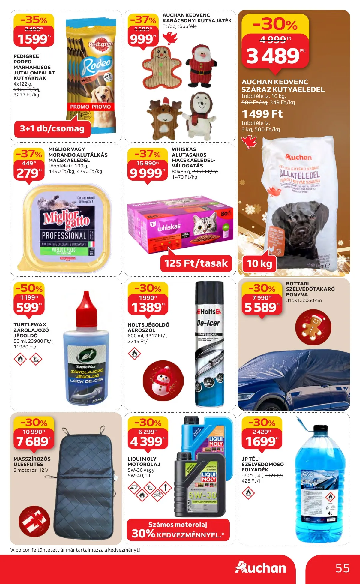 Auchan akciós újság Hipermarket 12.11–12.17 – 55. oldal