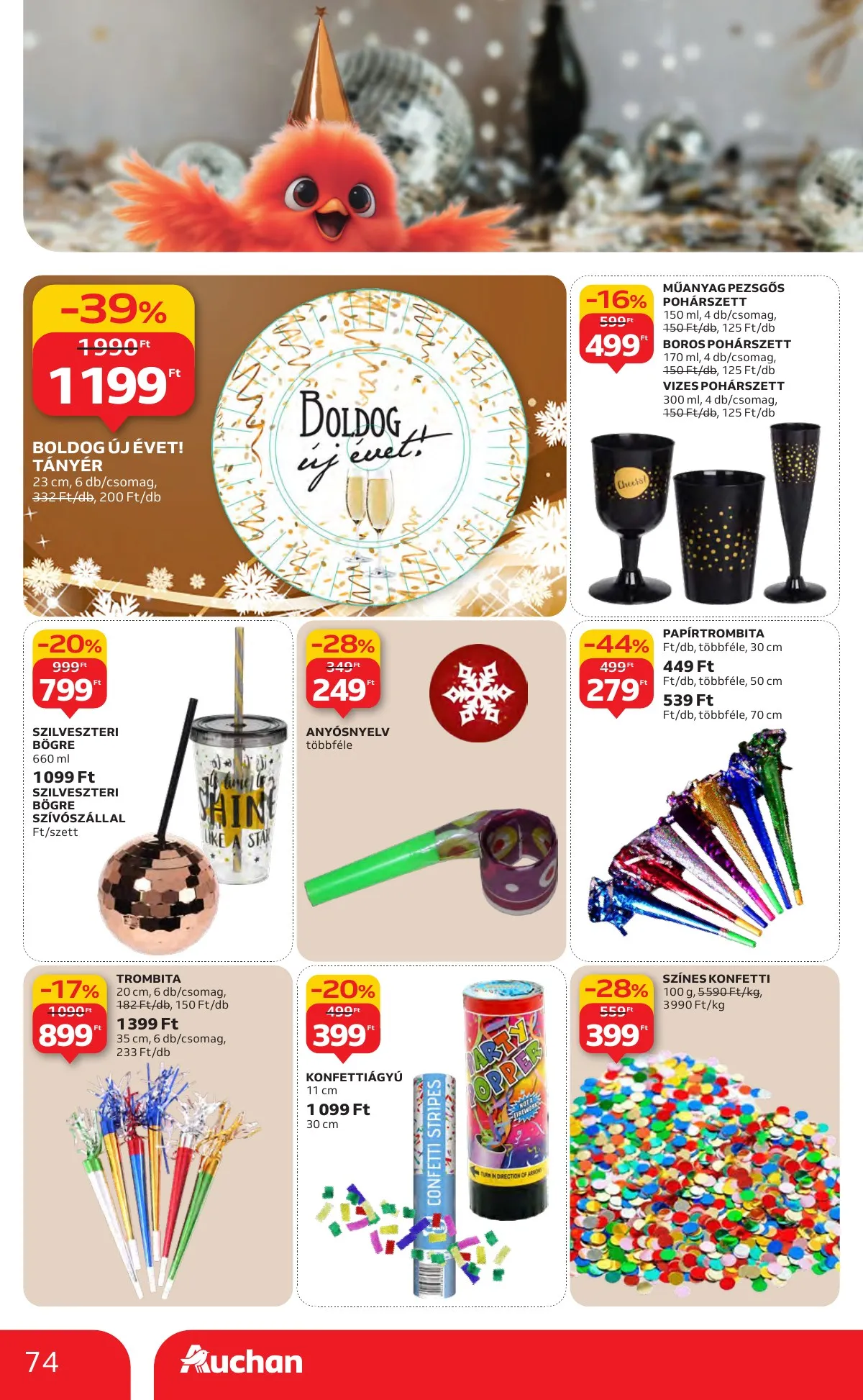 Auchan akciós újság Hipermarket 12.11–12.17 – 74. oldal
