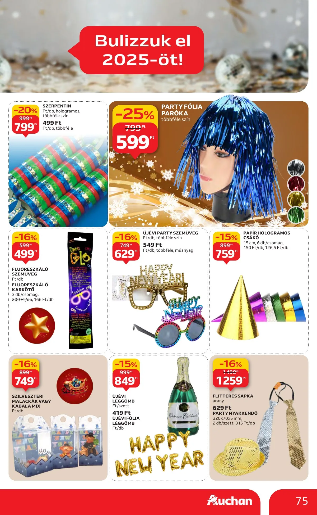 Auchan akciós újság Hipermarket 12.11–12.17 – 75. oldal