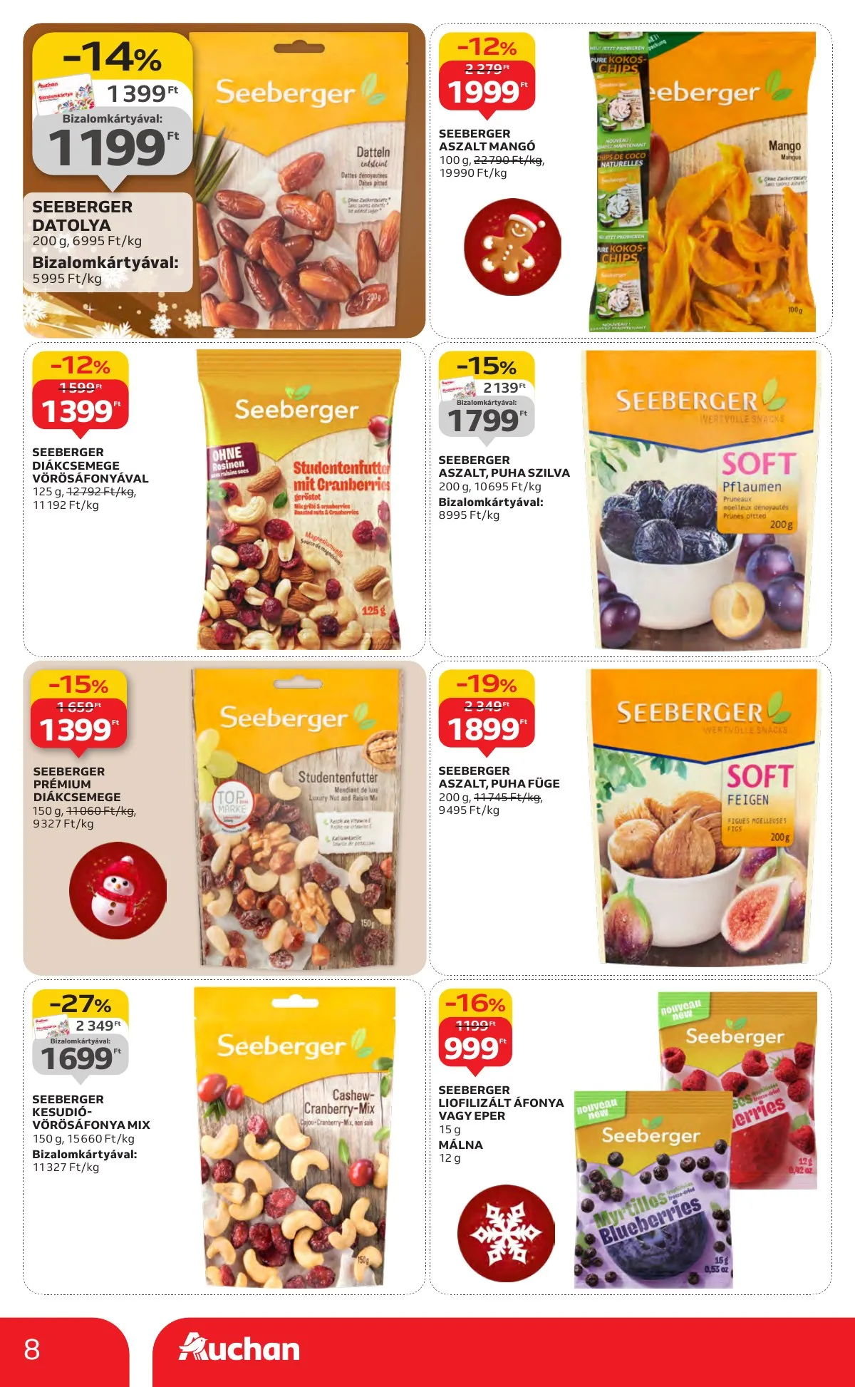 Auchan akciós újság Hipermarket 12.11–12.17 – 8. oldal