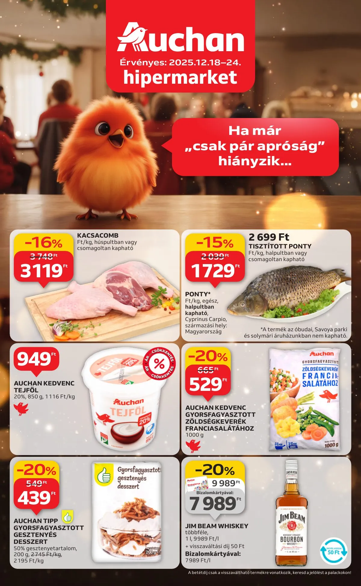 Auchan akciós újság Hipermarket 12.18–12.24