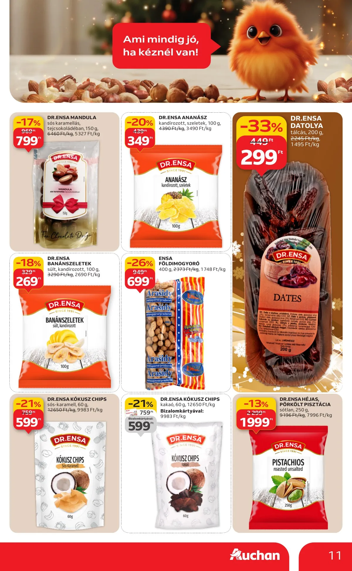 Auchan akciós újság Hipermarket 12.18–12.24 – 11. oldal