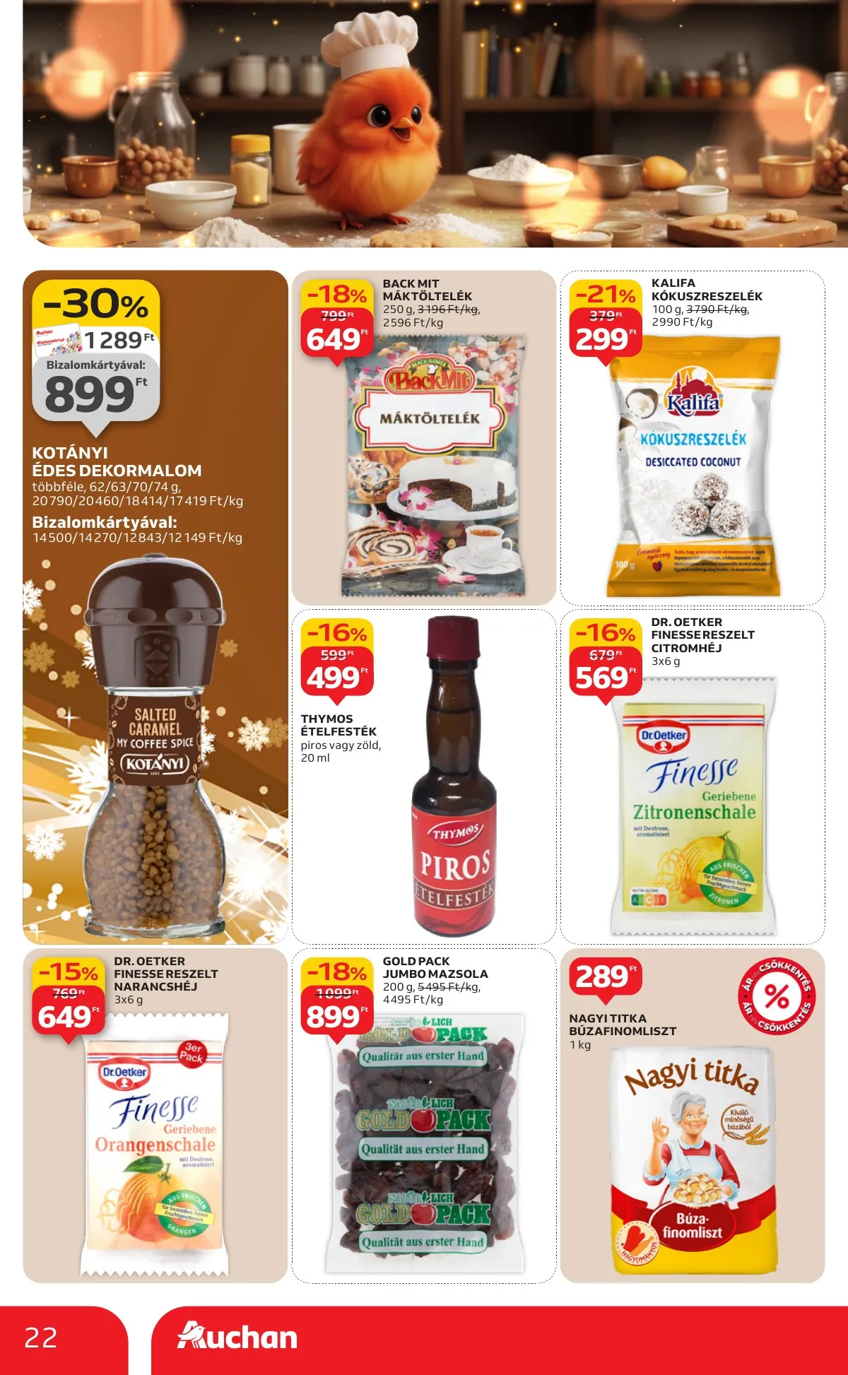 Auchan akciós újság Hipermarket 12.18–12.24 – 22. oldal