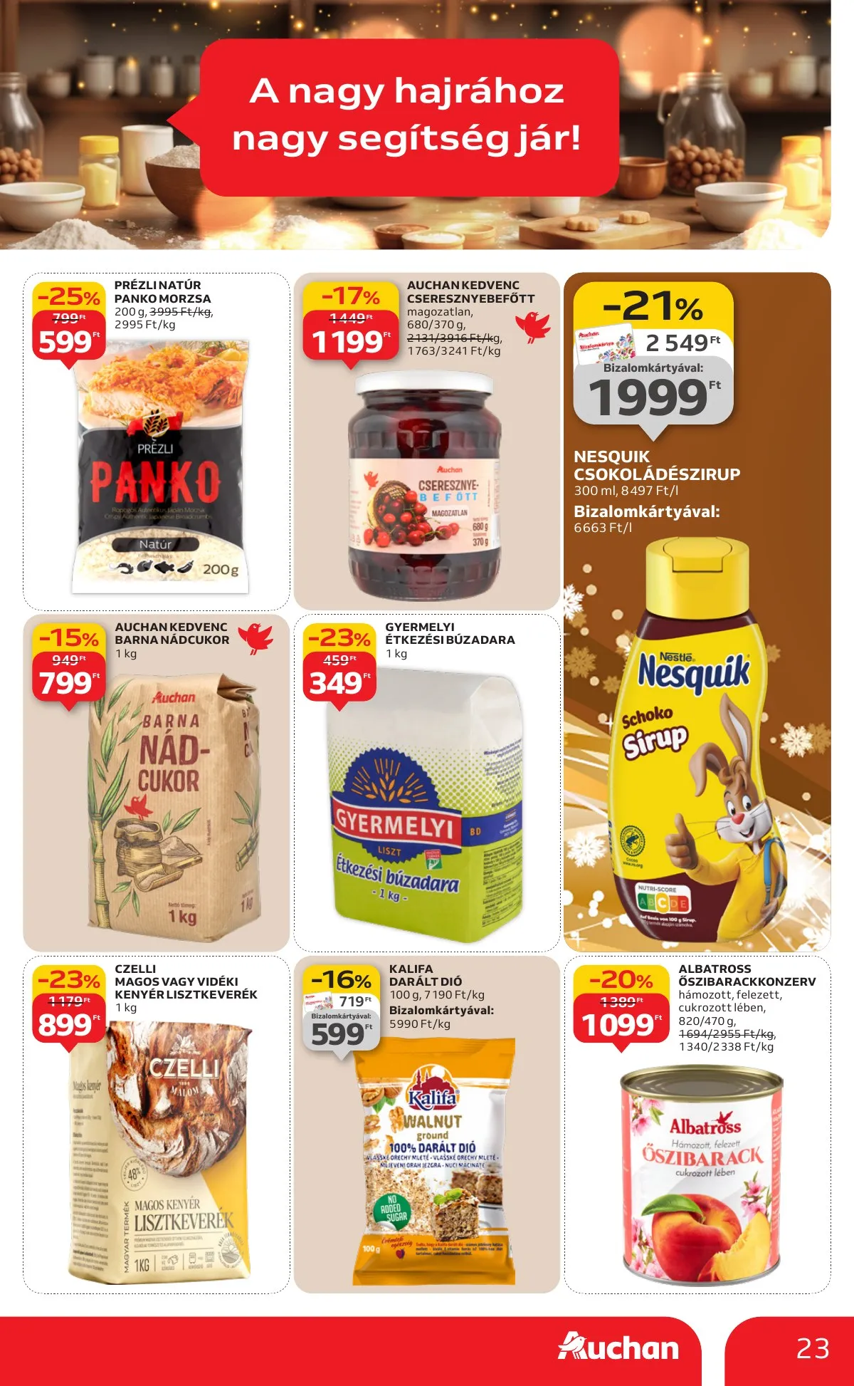 Auchan akciós újság Hipermarket 12.18–12.24 – 23. oldal