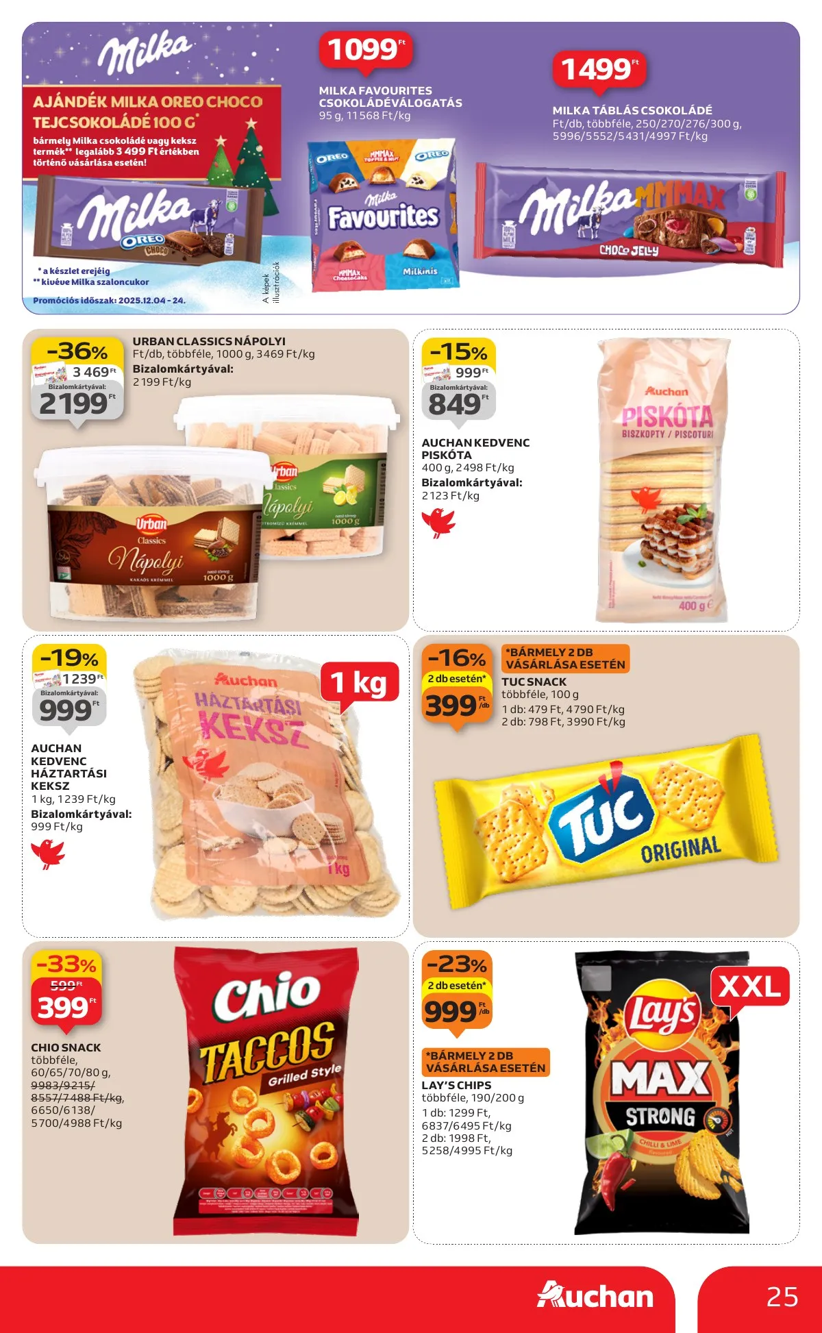 Auchan akciós újság Hipermarket 12.18–12.24 – 25. oldal