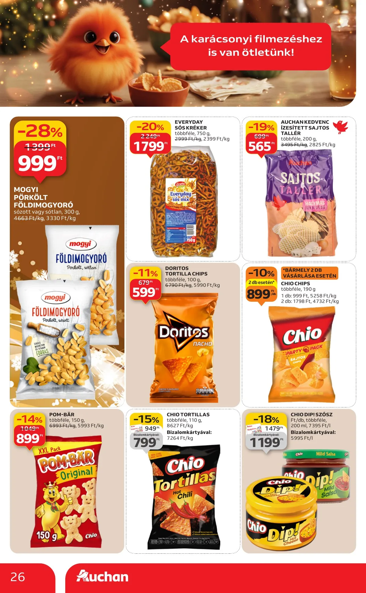 Auchan akciós újság Hipermarket 12.18–12.24 – 26. oldal