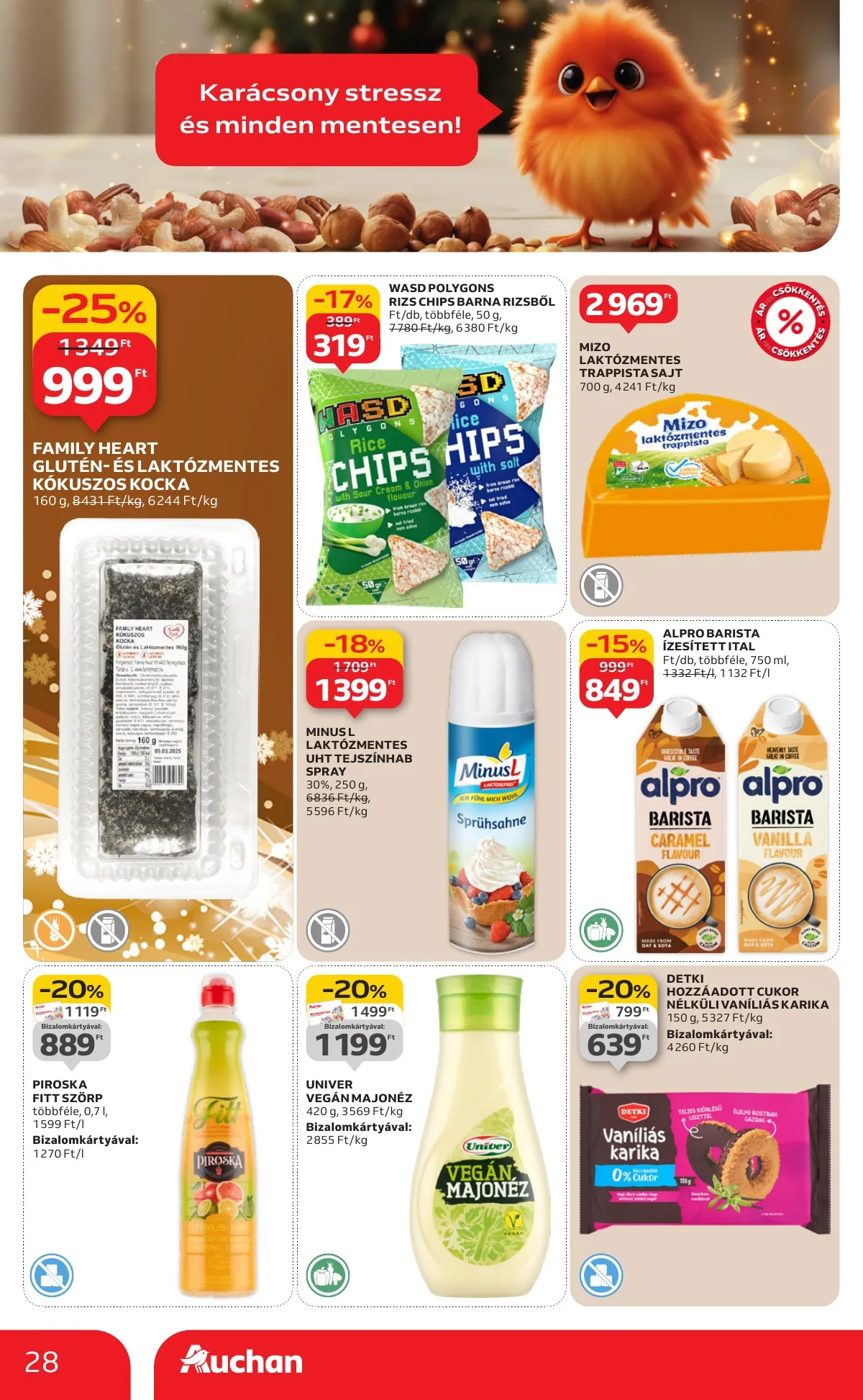 Auchan akciós újság Hipermarket 12.18–12.24 – 28. oldal
