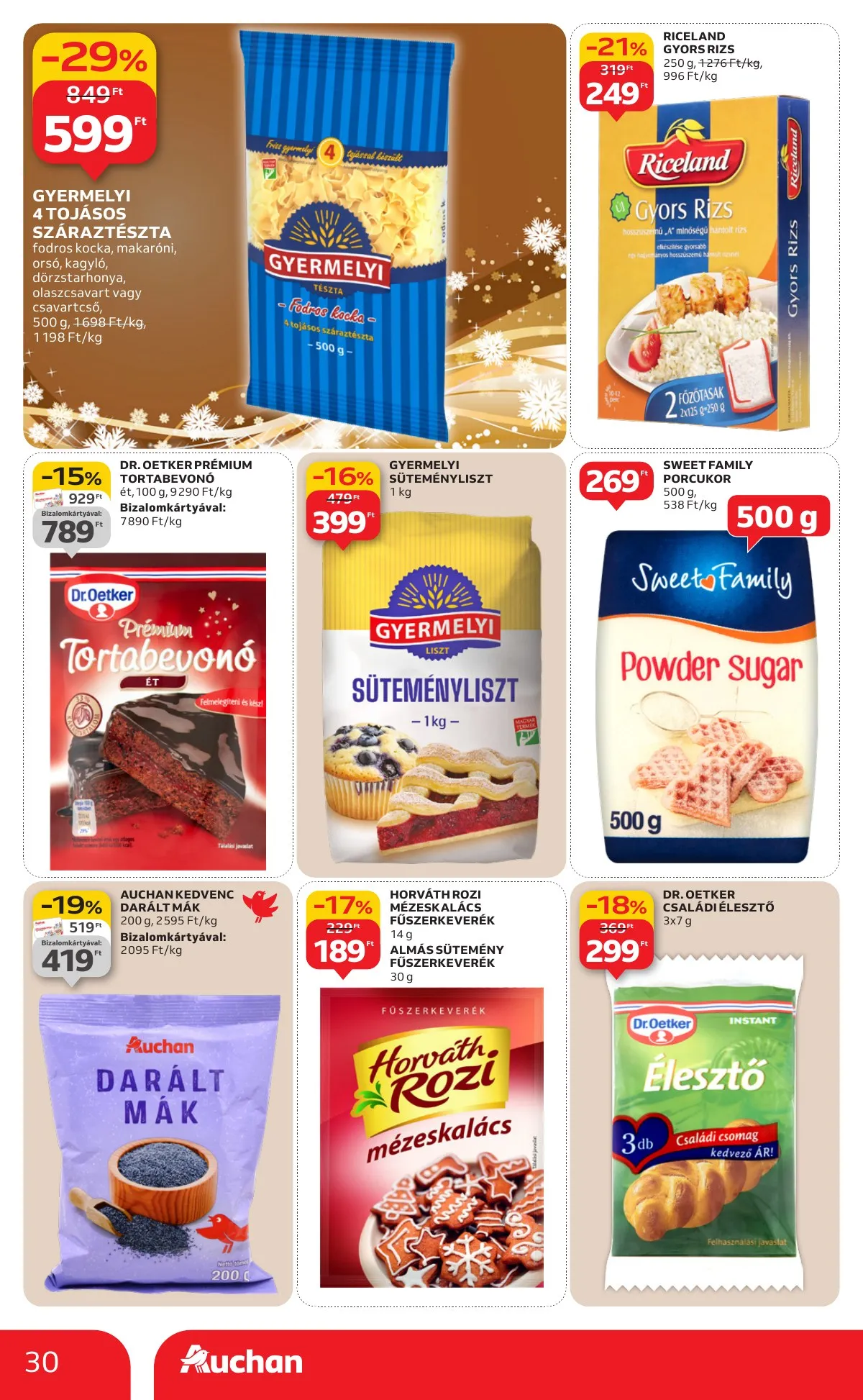 Auchan akciós újság Hipermarket 12.18–12.24 – 30. oldal