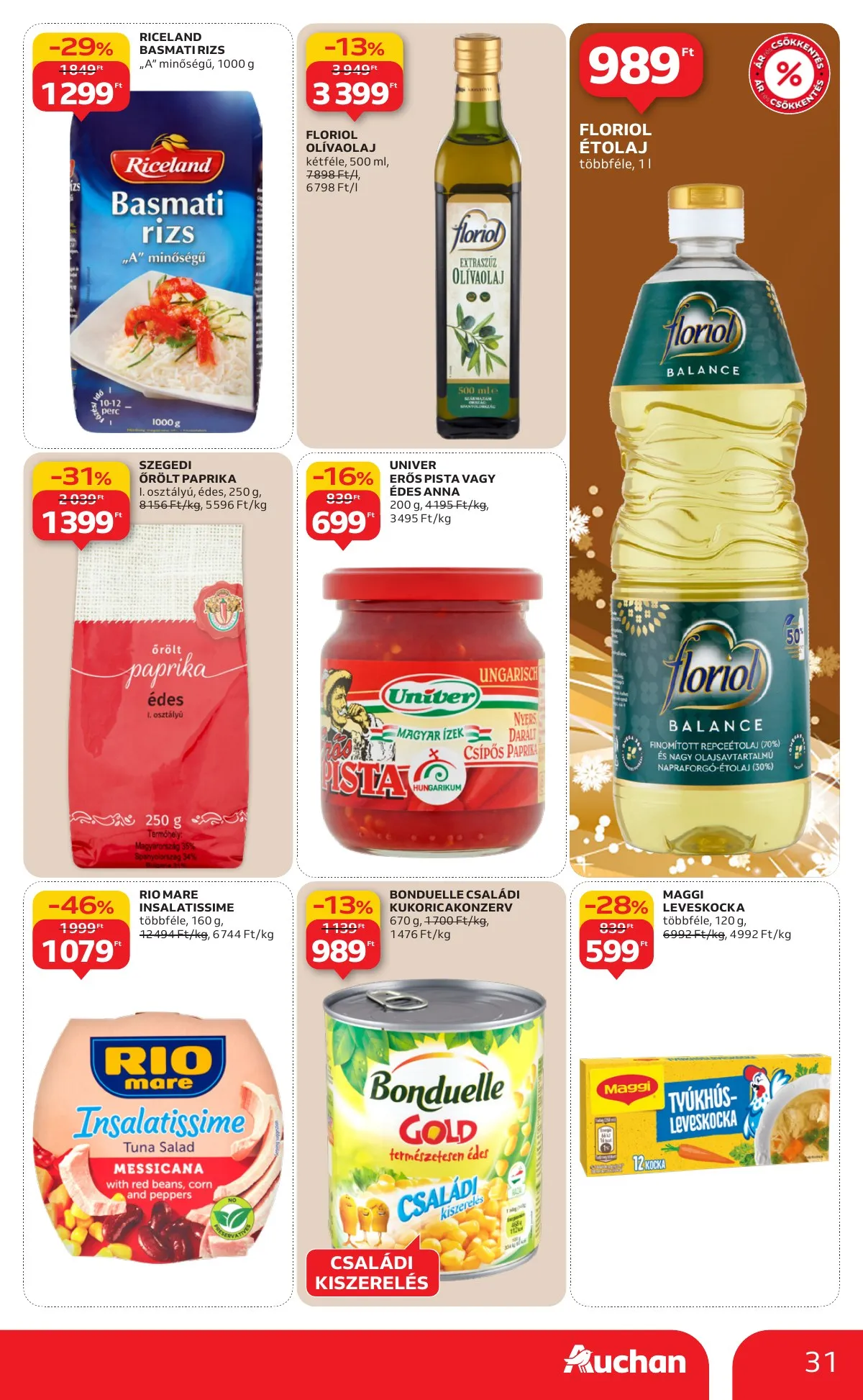 Auchan akciós újság Hipermarket 12.18–12.24 – 31. oldal