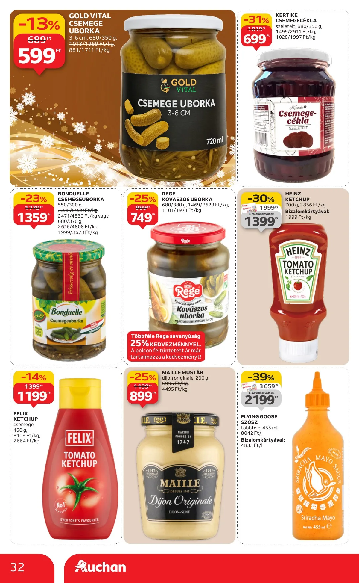Auchan akciós újság Hipermarket 12.18–12.24 – 32. oldal