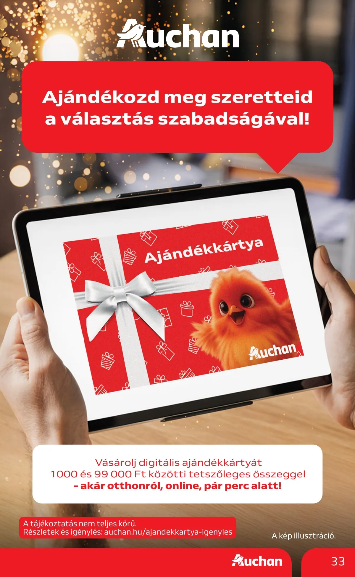 Auchan akciós újság Hipermarket 12.18–12.24 – 33. oldal