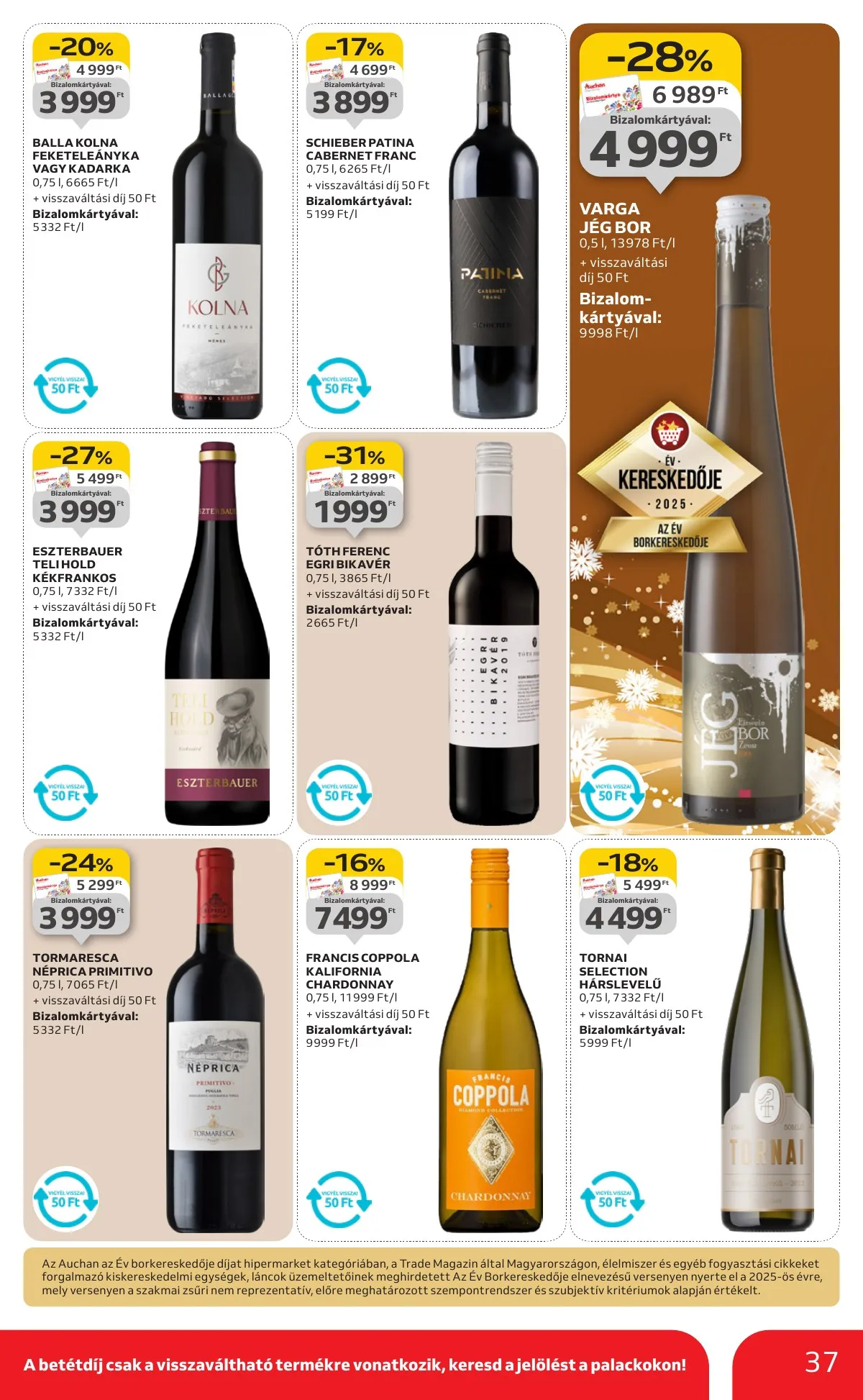 Auchan akciós újság Hipermarket 12.18–12.24 – 37. oldal