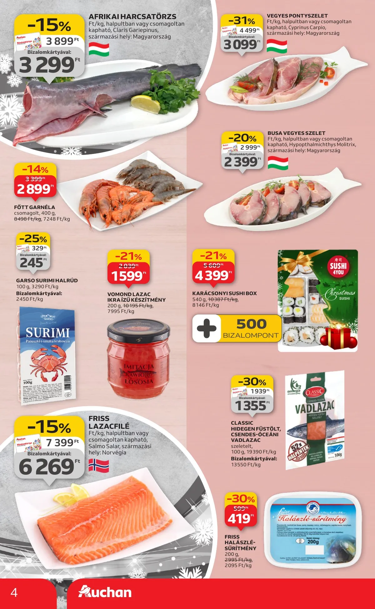 Auchan akciós újság Hipermarket 12.18–12.24 – 4. oldal