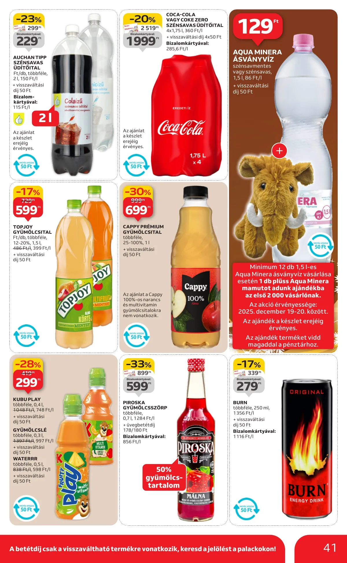 Auchan akciós újság Hipermarket 12.18–12.24 – 41. oldal