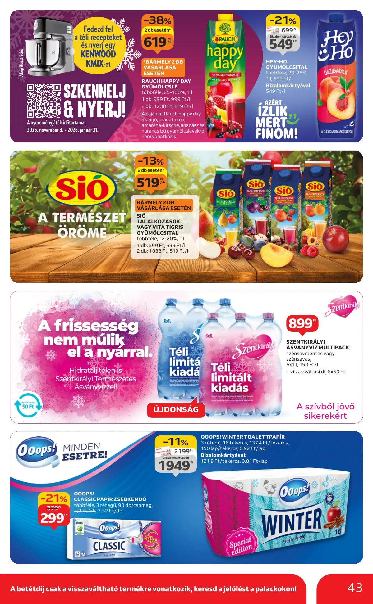 Auchan akciós újság Hipermarket 12.18–12.24 – 43. oldal
